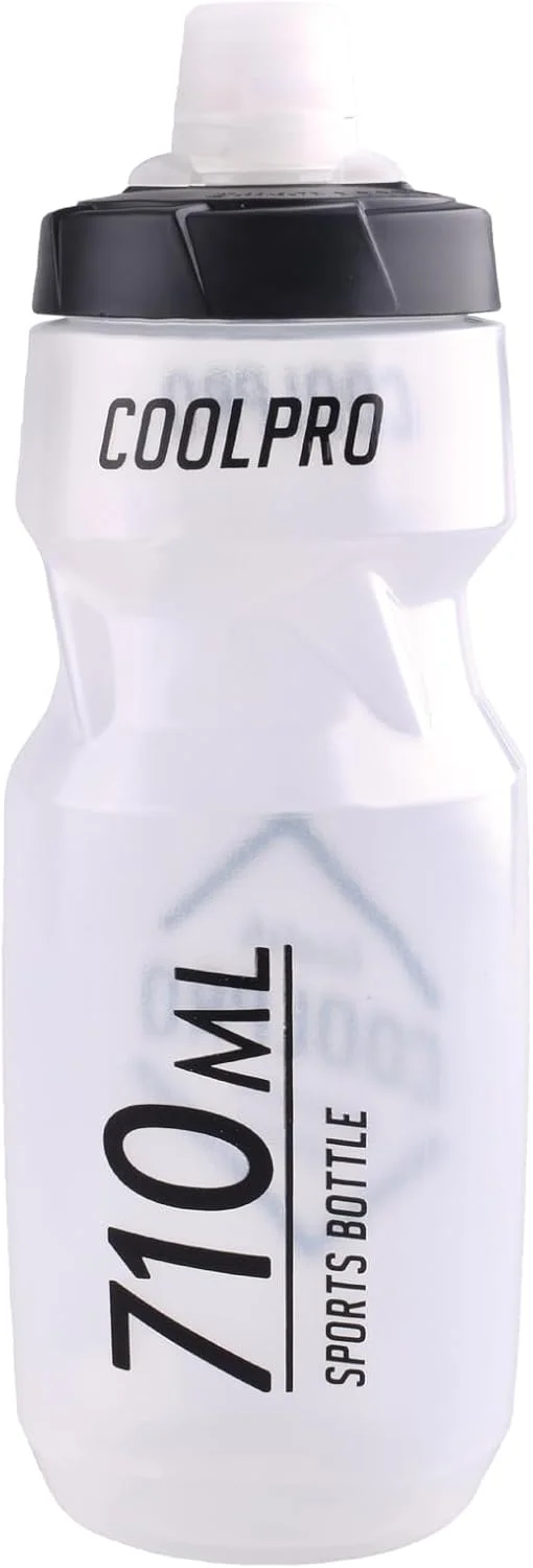 قمقمه آب ورزشی دوچرخه سواری تری واندر، بدون BPA، مناسب دوچرخه سواری کوهستانی و جاده (شفاف، 710 میلی لیتر)