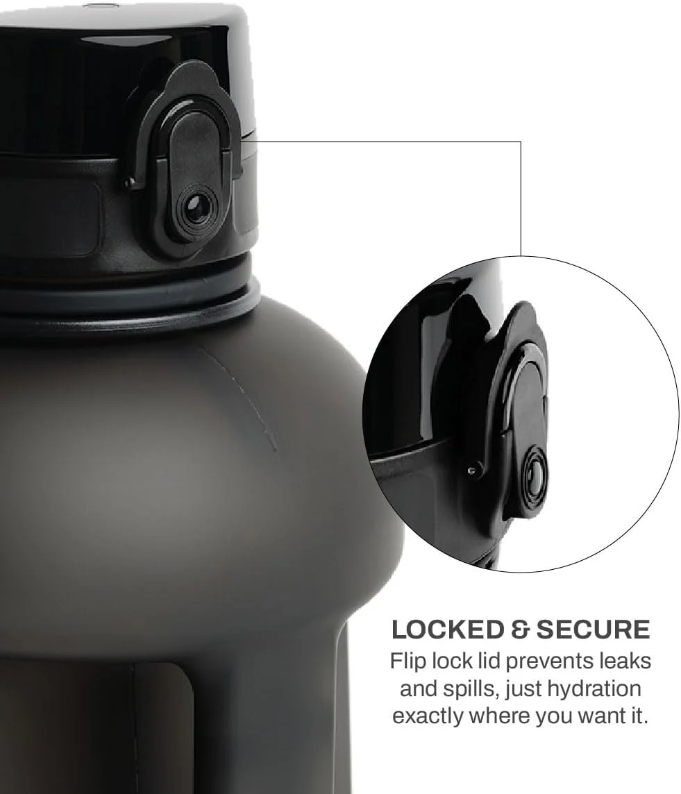 بطری آب TEGO Rise Tritan | درب قفل دار ایمن 1700 میلی لیتری | بادوام و مقاوم در برابر ضربه | بند مچی برای حمل آسان | نشانگر میزان آب | بطری آب برای باشگاه، دفتر، مسافرت بطری آب TEGO Rise Tritan | درب قفل دار ایمن 1700 میلی لیتری | بادوام و مقاوم در برابر ضربه | بند مچی برای حمل آسان | نشانگر میزان آب | بطری آب برای باشگاه، دفتر، مسافرت