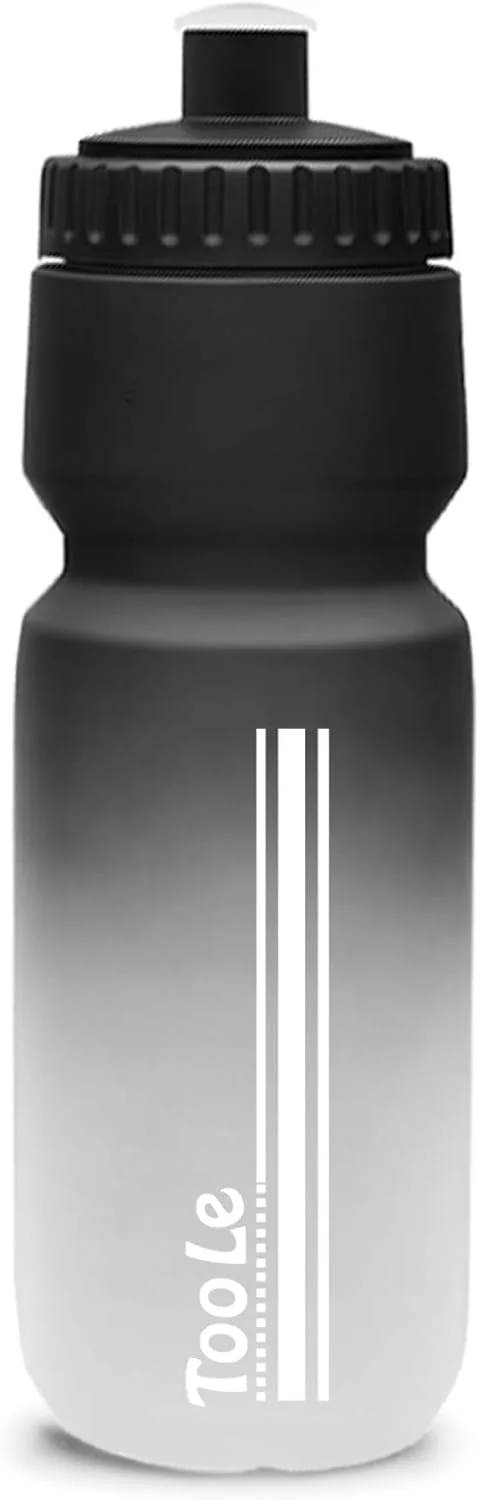 بطری آب ورزشی ضد نشت TooLe، بطری فشاری، بدون BPA، دارای مقیاس ظرفیت، مناسب برای اکثر قفس های دوچرخه، برای دوچرخه سواری، باشگاه، کمپینگ، پیاده روی