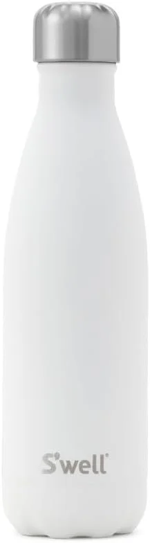 بطری آب اورجینال S'well، مون استون، 500 میلی لیتر. بطری نوشیدنی عایق خلاء، نوشیدنی ها را سرد و گرم نگه می دارد - بطری آبرسانی استیل ضد زنگ بدون BPA برای استفاده در حال حرکت