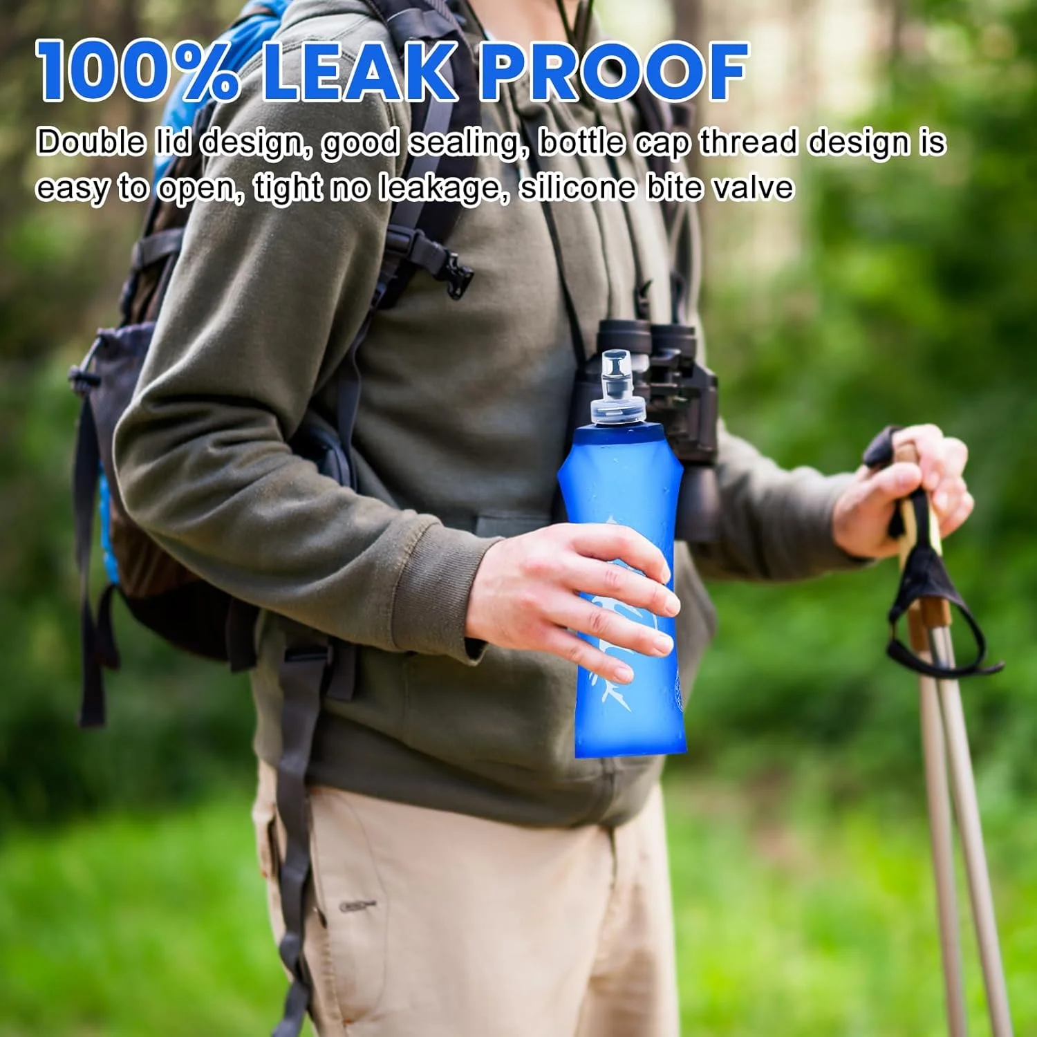 بطری های تاشو نوشیدنی: بسته 3 عددی، 500 میلی لیتر، قمقمه نرم، بطری ورزشی بدون BPA برای کوله پشتی هیدراتاسیون، بطری آب، تاشو برای دوچرخه سواری، پیاده روی، دویدن، ورزش های فضای باز (آبی A) بطری های تاشو نوشیدنی: بسته 3 عددی، 500 میلی لیتر، قمقمه نرم، بطری ورزشی بدون BPA برای کوله پشتی هیدراتاسیون، بطری آب، تاشو برای دوچرخه سواری، پیاده روی، دویدن، ورزش های فضای باز (آبی A)