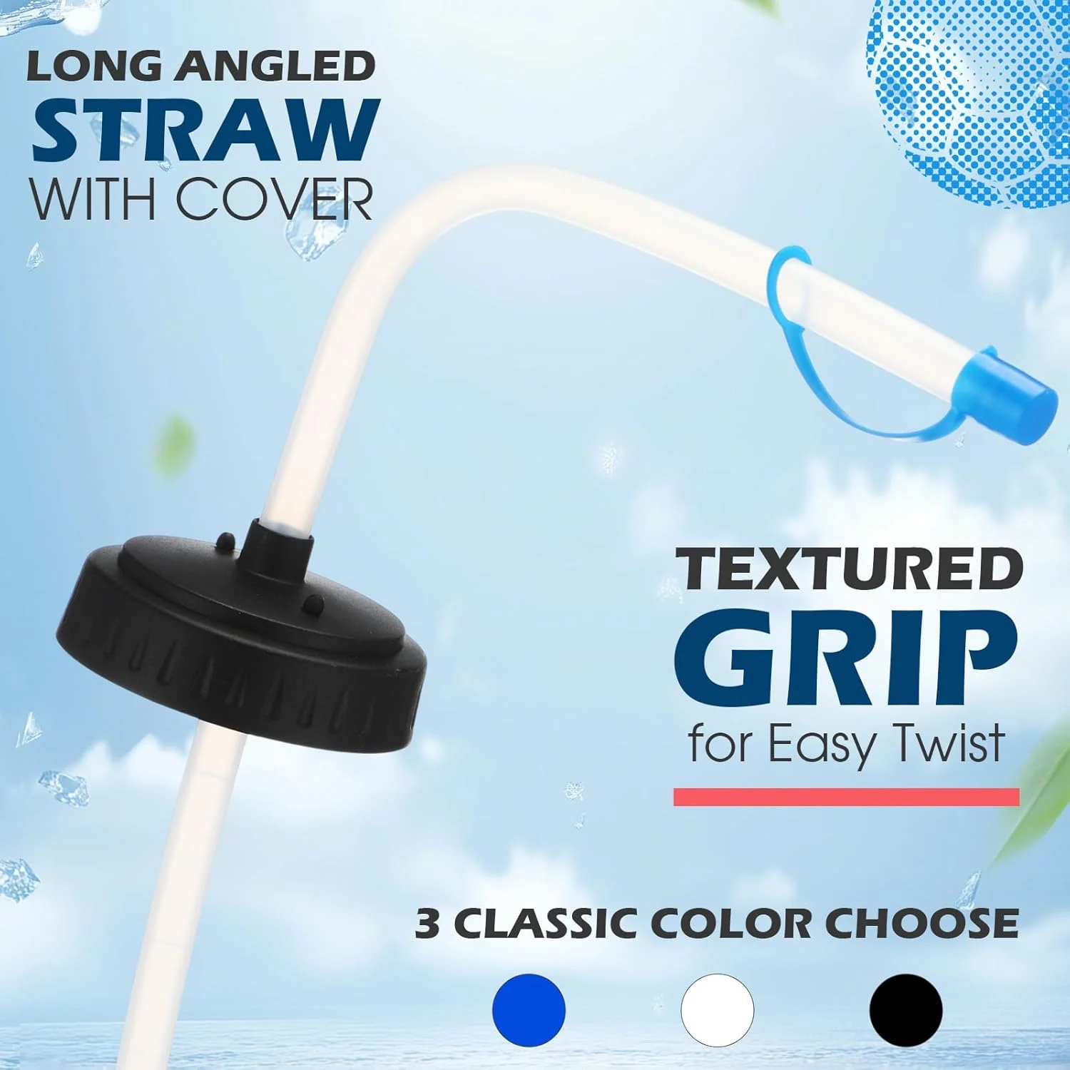 ست 6 عددی بطری آب ورزشی فشاری با نی، 750 میلی لیتر، پلاستیکی، قابل استفاده مجدد، مناسب دوچرخه سواری، تیم هاکی و ورزش های فضای باز (سفید) ست 6 عددی بطری آب ورزشی فشاری با نی، 750 میلی لیتر، پلاستیکی، قابل استفاده مجدد، مناسب دوچرخه سواری، تیم هاکی و ورزش های فضای باز (سفید)