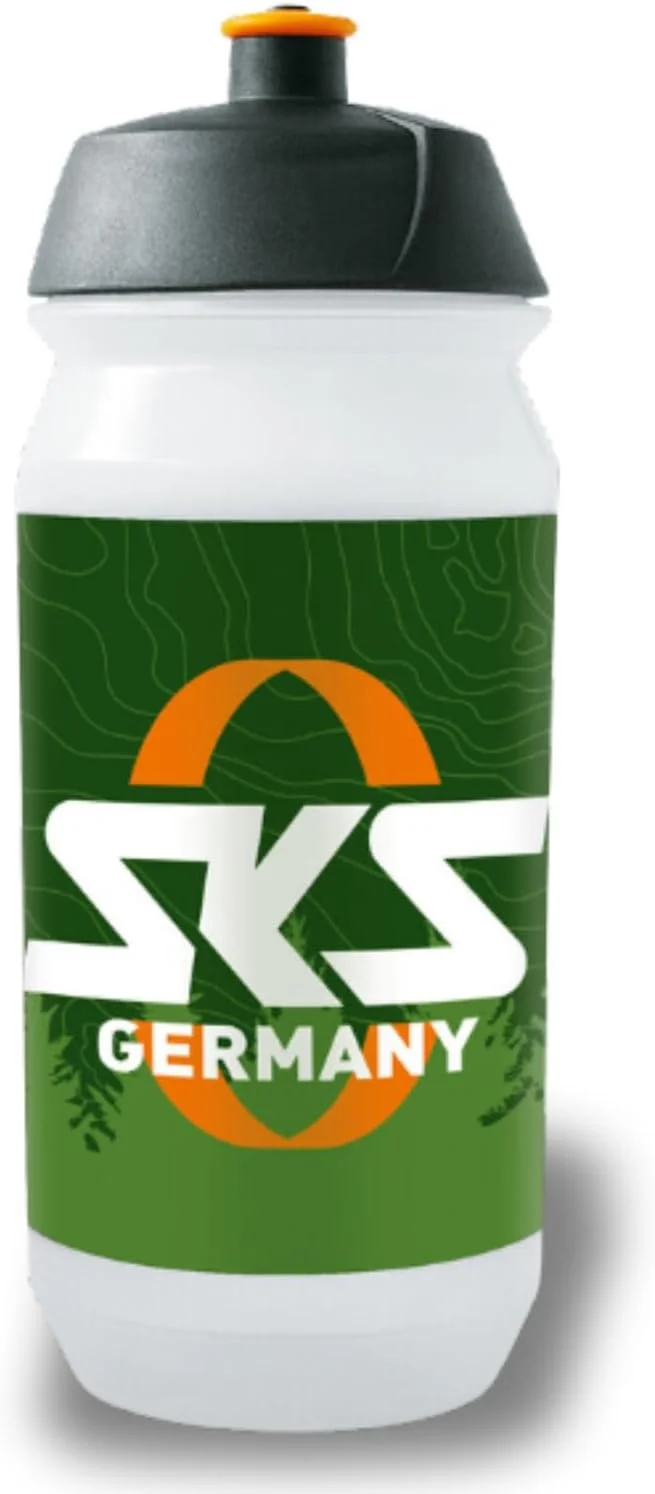 قمقمه کوچک 500 میلی لیتری SKS GERMANY (سازگار با محیط زیست، ساخته شده از نیشکر، مناسب برای تمام جا قمقمه های استاندارد، 100% قابل بازیافت، ضد نشت، بدون BPA، درب قابل جابجایی)