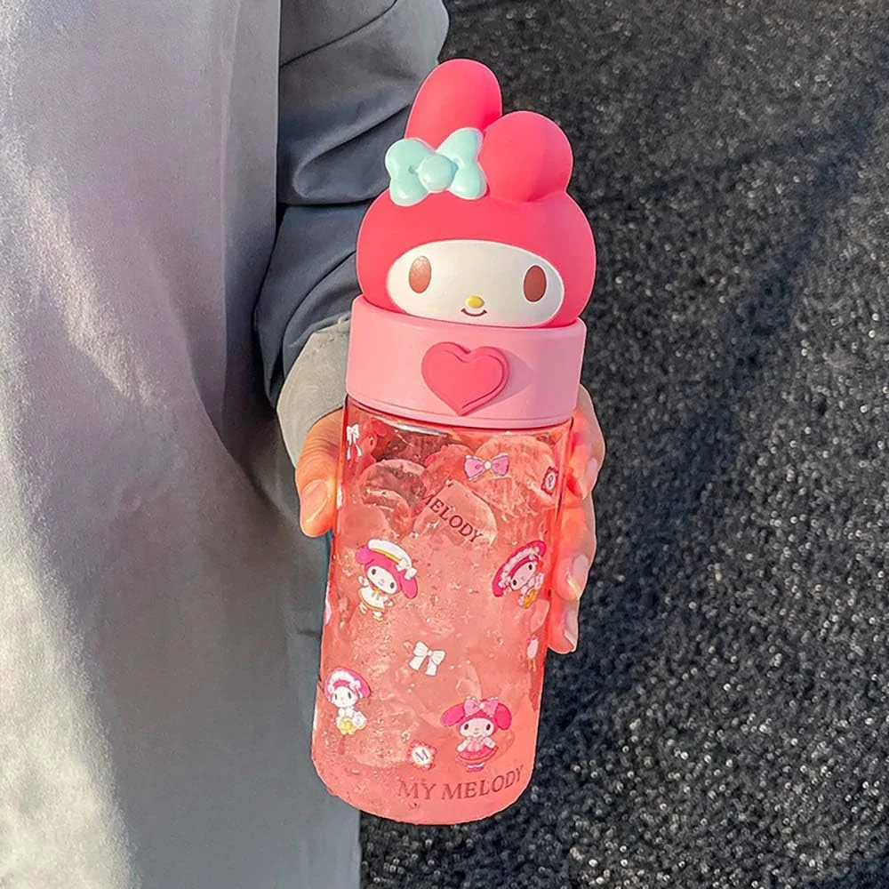 بطری آب کارتونی کاوایی، بطری نوشیدنی قابل حمل انیمه زیبا 500 میلی لیتری برای فضای باز، دفتر، مسافرت، هدیه تولد صورتی بطری آب کارتونی کاوایی، بطری نوشیدنی قابل حمل انیمه زیبا 500 میلی لیتری برای فضای باز، دفتر، مسافرت، هدیه تولد صورتی