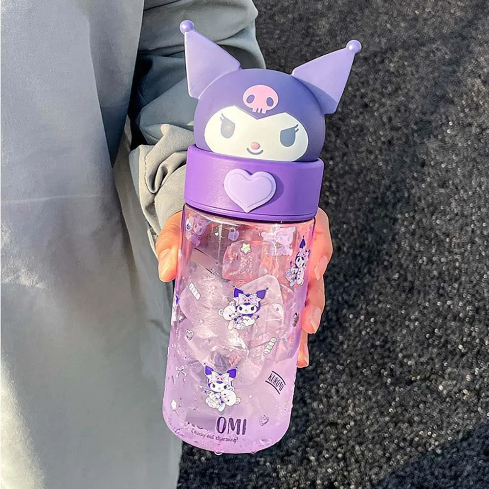 بطری آب کارتونی کاوائی، بطری نوشیدنی قابل حمل انیمه ای زیبا 500 میلی لیتری برای فضای باز، دفتر، مسافرت، هدیه تولد بطری آب کارتونی کاوائی، بطری نوشیدنی قابل حمل انیمه ای زیبا 500 میلی لیتری برای فضای باز، دفتر، مسافرت، هدیه تولد