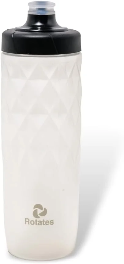بطری آب ورزشی 750 میلی لیتری، بطری آب پلاستیکی شفاف 25 اونسی، بدون BPA، ضد لغزش، طراحی V شکل با گرفتن آسان، برای دوچرخه سواری، MTB، ورزش
