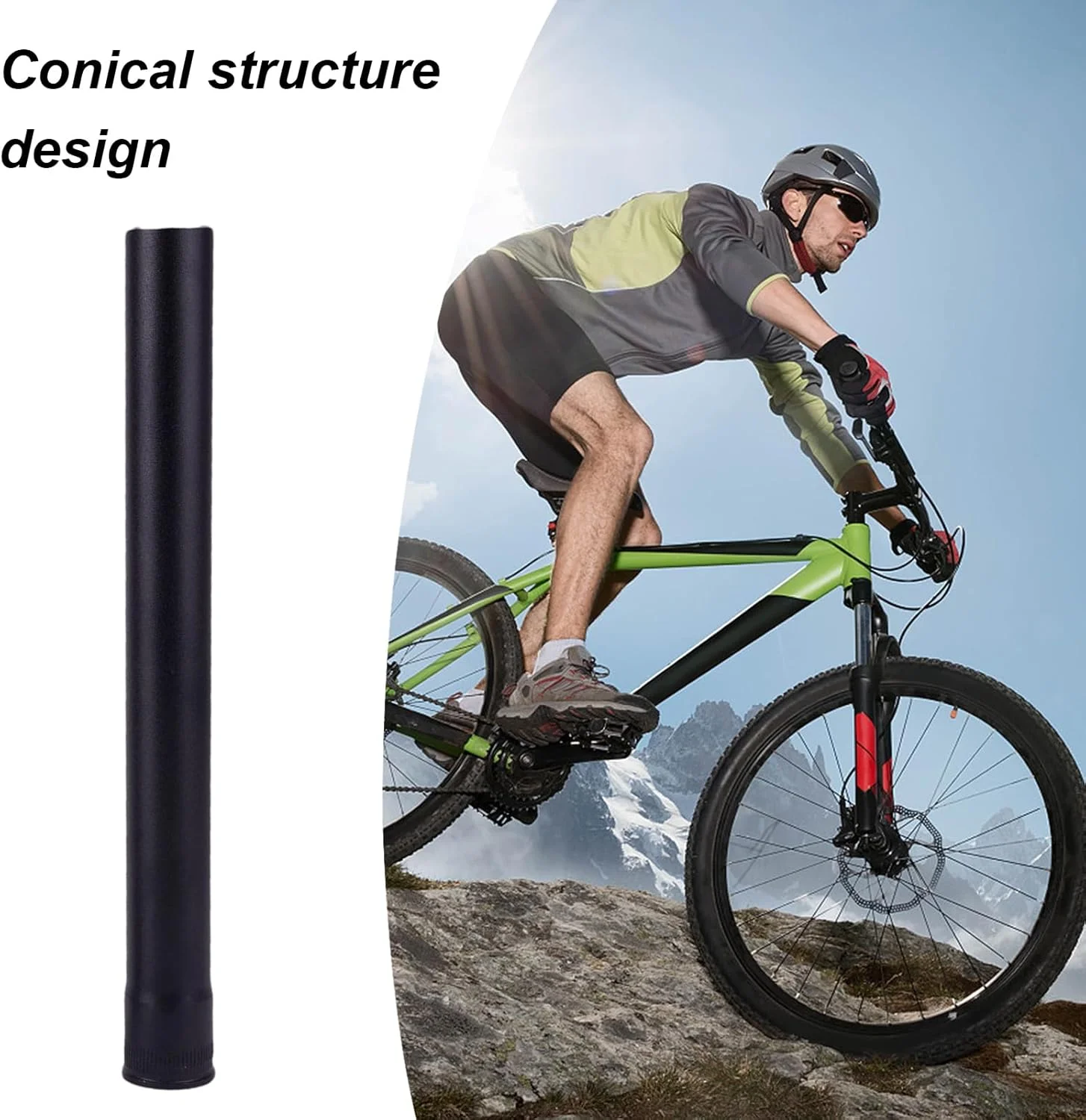 لوله هدست دوچرخه کوهستان - لوله هدست مخروطی آلیاژ آلومینیوم | تجهیزات دوچرخه برای اسکوترهای کوهستانی، ورزش های جاده ای و شهری