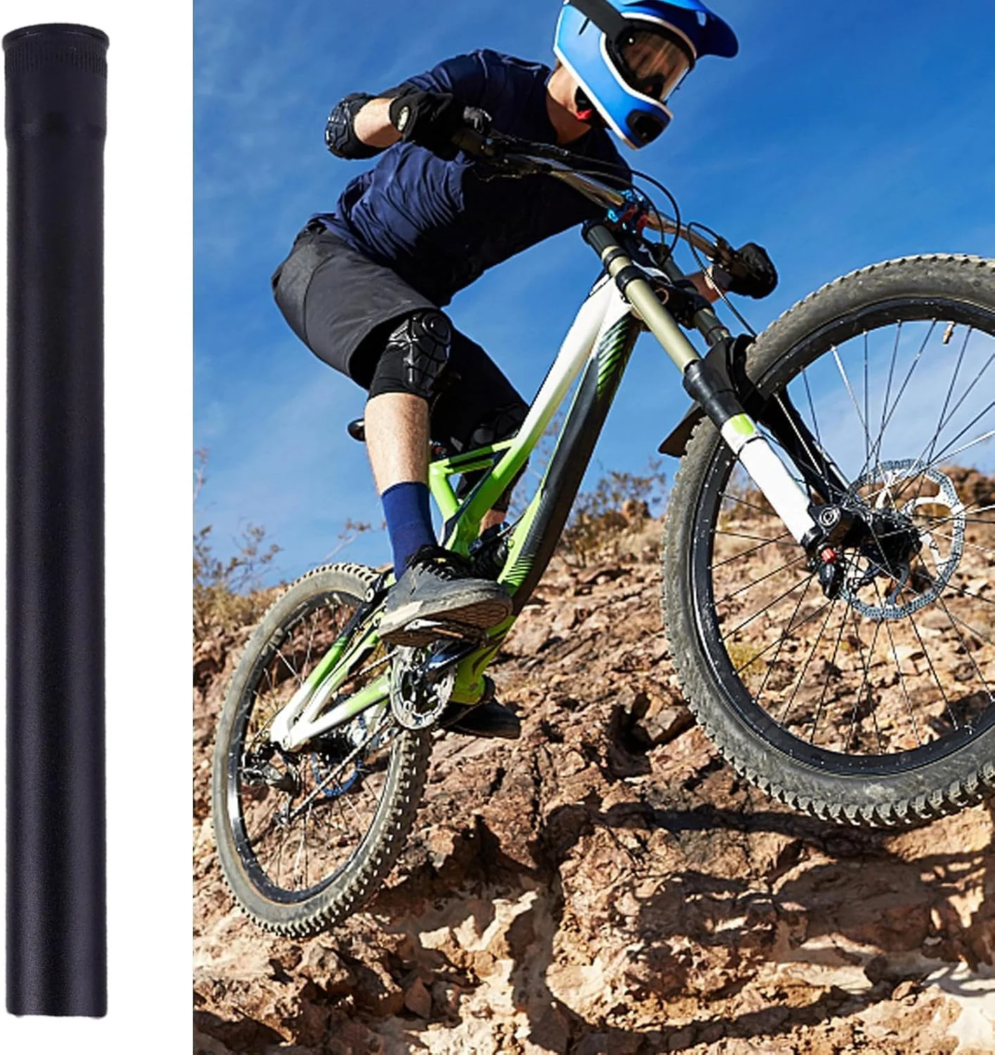 لوله فرمان مخروطی دوچرخه کوهستان - لوله سر دوشاخ جلو آلیاژ آلومینیوم، قطعات جایگزین دوچرخه برای رفت و آمد شهری، ماجراجویی در مسیرهای آخر هفته