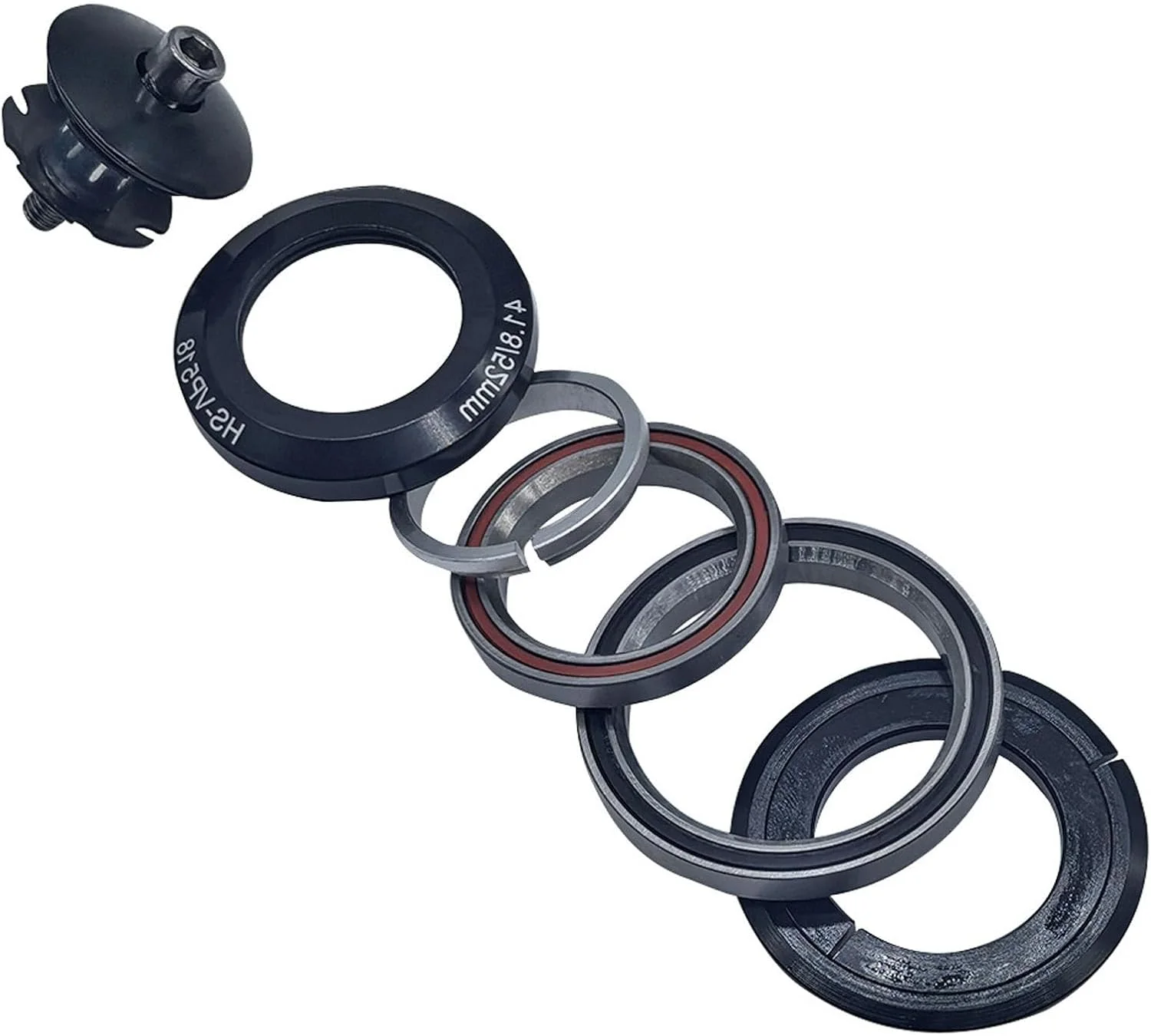 لوازم جانبی دوچرخه سواری: هدست بدون رزوه دوچرخه کوهستان با بلبرینگ سیل شده برای دوشاخ جلو