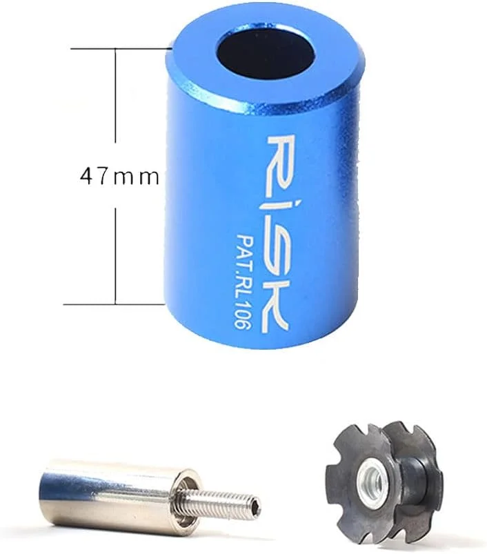 مجموعه مهره ستاره‌ای دوشاخ دوچرخه 4 عددی، ابزار نصب مهره ستاره‌ای هدست دوچرخه برای دوچرخه‌های کوهستانی، جاده‌ای و هیبریدی