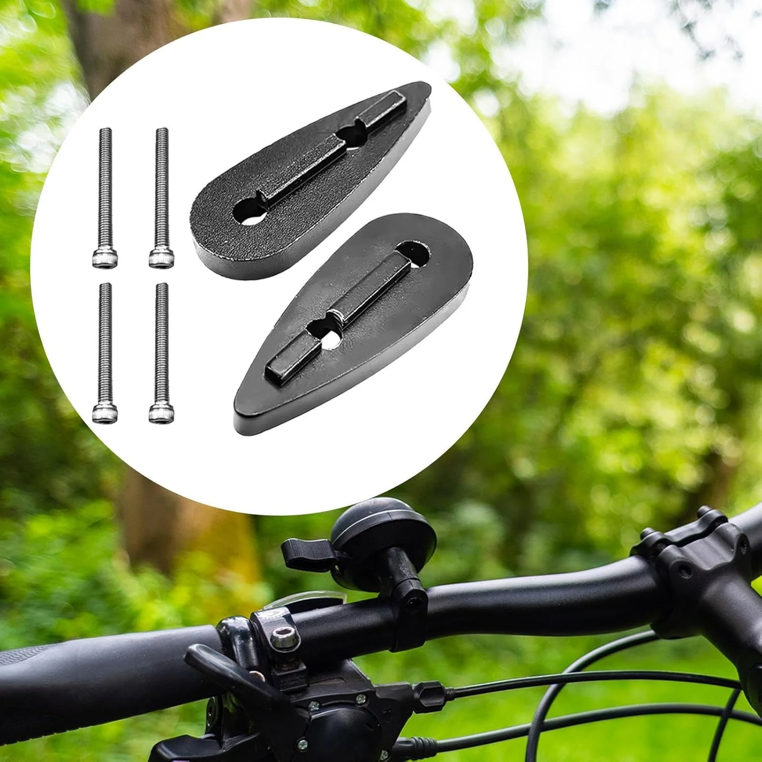 فاصله‌انداز فرمان | واشرهای افزایش ارتفاع دسته فرمان دوچرخه، فاصله‌انداز دسته فرمان دوچرخه، برای تیونینگ عملکرد، مناسب دوچرخه‌سواری در جاده و کوهستان، تعمیرگاه و کارگاه