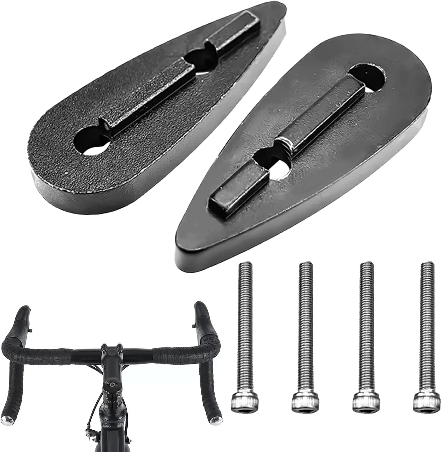 فاصله‌اندازهای فرمان - واشرهای افزایش ارتفاع دوچرخه‌سواری، فاصله‌اندازهای فرمان دوچرخه با استحکام بالا | برای تعمیرات جاده، کوهستان، گاراژ، کارگاه خانگی، دوچرخه‌سواران