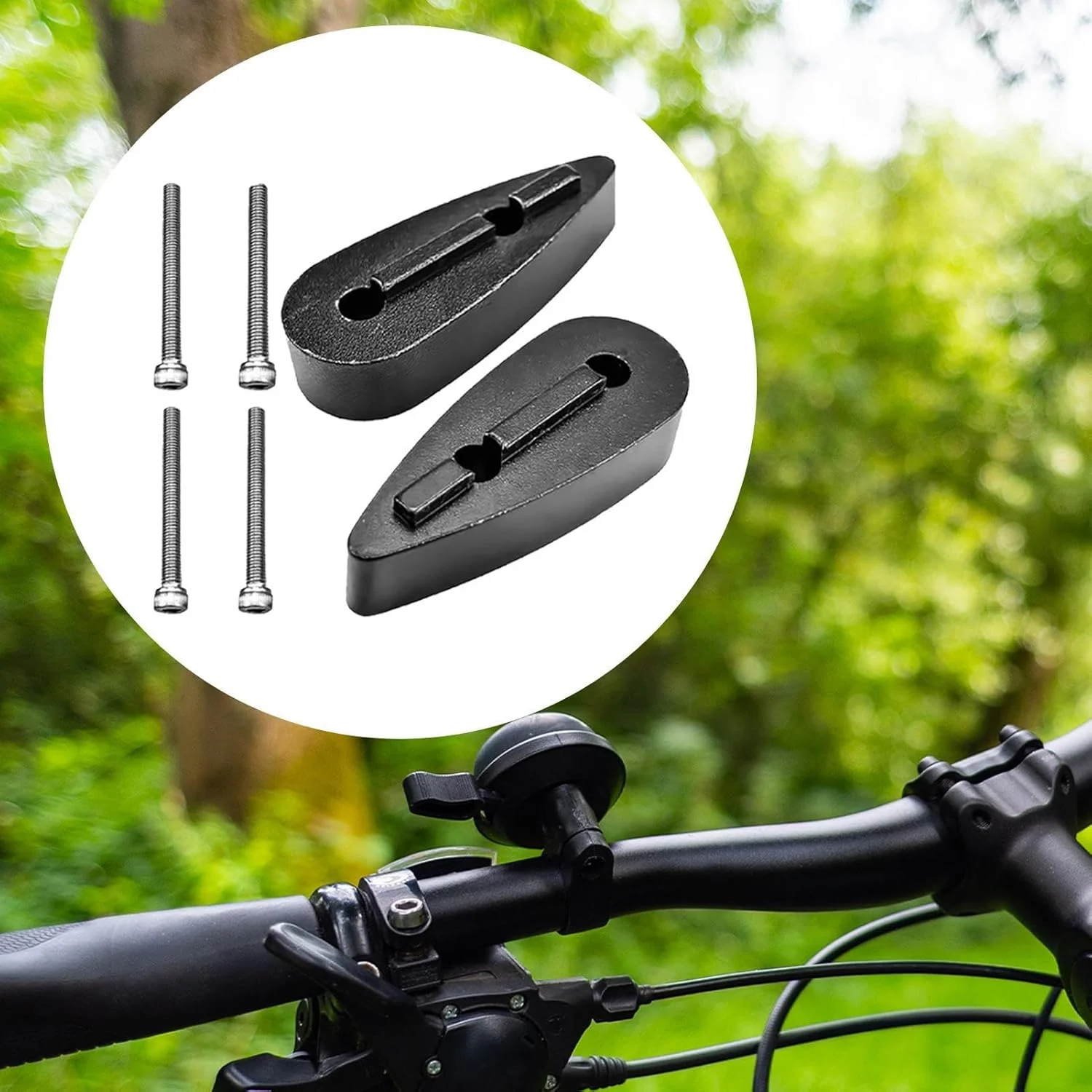 فاصله‌اندازهای فرمان، قطعات جایگزین کربن فیبر برای میله فرمان دوچرخه - واشر فاصله‌انداز هدست دوچرخه سواری، برای تعمیرات، اصلاحات و تنظیم عملکرد در کوهستان، گاراژ خانگی، کارگاه، دوچرخه سواران