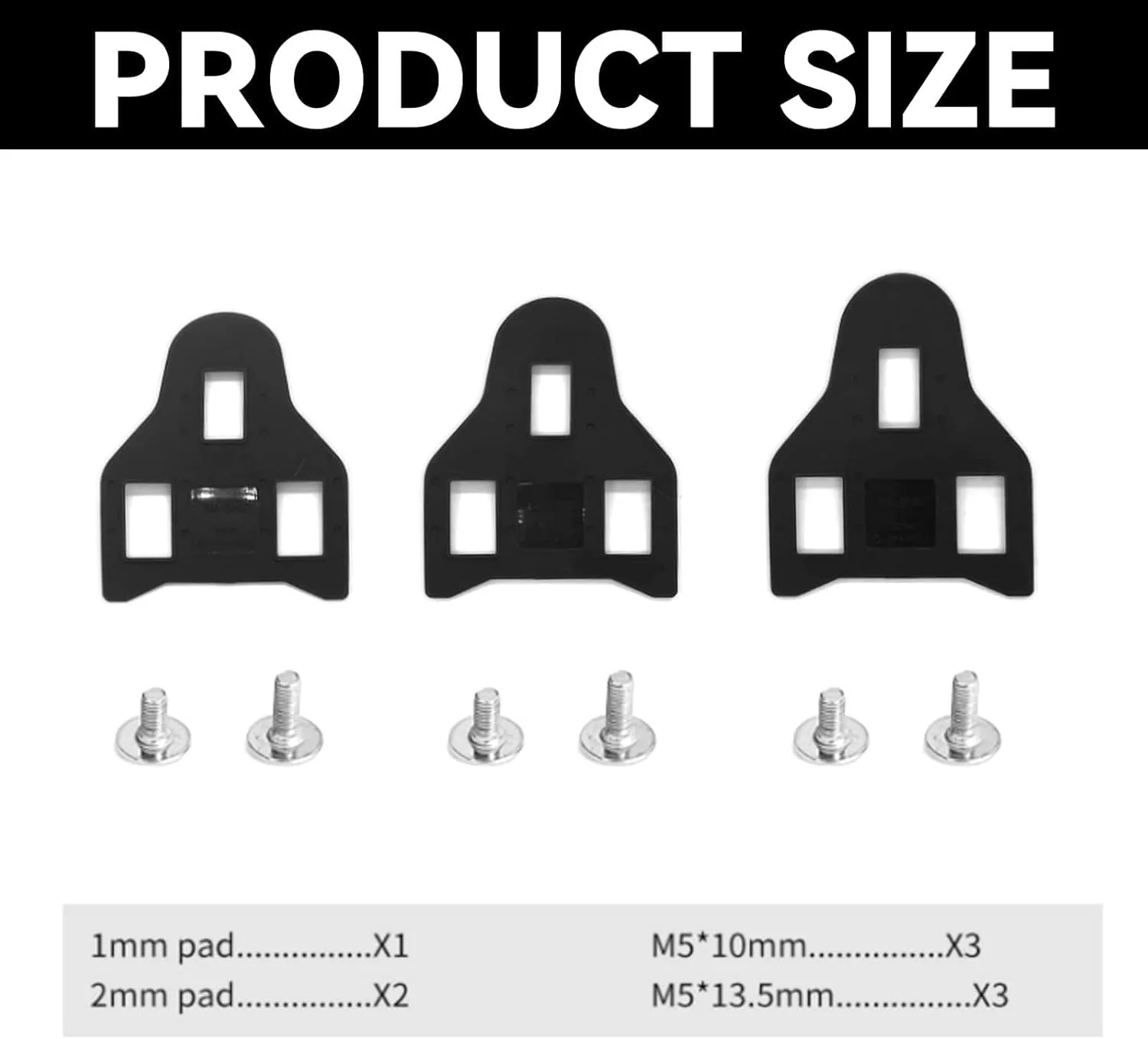 مجموعه فاصلهانداز پدال دوچرخه سازگار با پدالهای Shimano SPD-SL و LOOK KEO شامل فاصلهاندازهای پلاستیکی 1 و 2 میلیمتری مناسب برای تنظیم کفش دوچرخهسواری جاده مجموعه فاصلهانداز پدال دوچرخه سازگار با پدالهای Shimano SPD-SL و LOOK KEO شامل فاصلهاندازهای پلاستیکی 1 و 2 میلیمتری مناسب برای تنظیم کفش دوچرخهسواری جاده