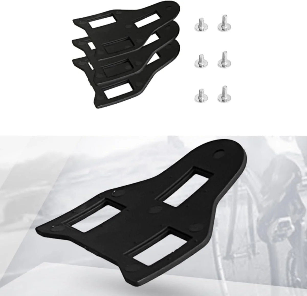 مجموعه فاصله دهنده گیره رکاب دوچرخه، آداپتور گیره رکاب 1 * 1 میلی متر 2 * 2 میلی متر برای گیره های Shimano Speed-sl Look KEO