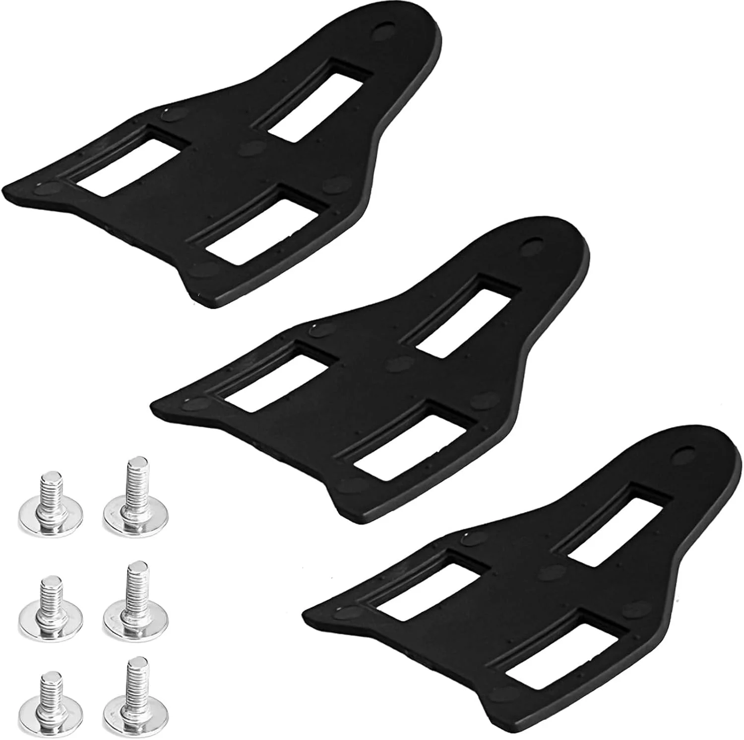 مجموعه فاصله‌اندازهای کفش دوچرخه‌سواری HARY برای سیستم‌های Shimano SPD-SL و LOOK KEO – فاصله‌اندازهای پدال قابل انباشت 1 و 2 میلی‌متری به همراه پیچ‌های M5 (10 و 13.5 میلی‌متری) – آداپتور کفش دوچرخه‌سواری برای کفش‌های کورسی