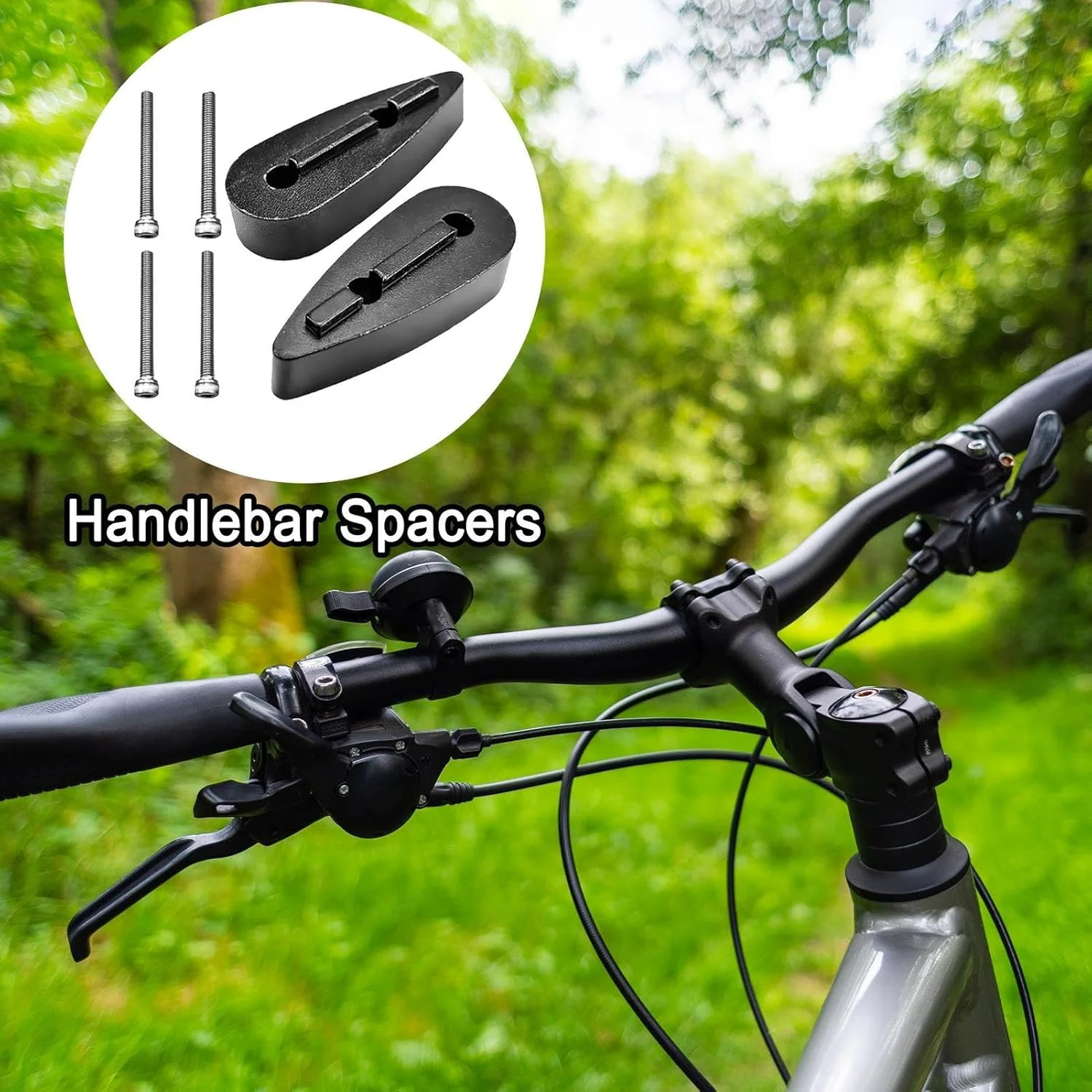 واشرهای افزایش ارتفاع دسته دوچرخه | واشرهای هدست | واشر فاصله‌انداز هدست دوچرخه‌سواری - برای تعمیرات دوچرخه‌های کوهستانی و جاده‌ای، گاراژ، کارگاه خانگی، دوچرخه‌سواران