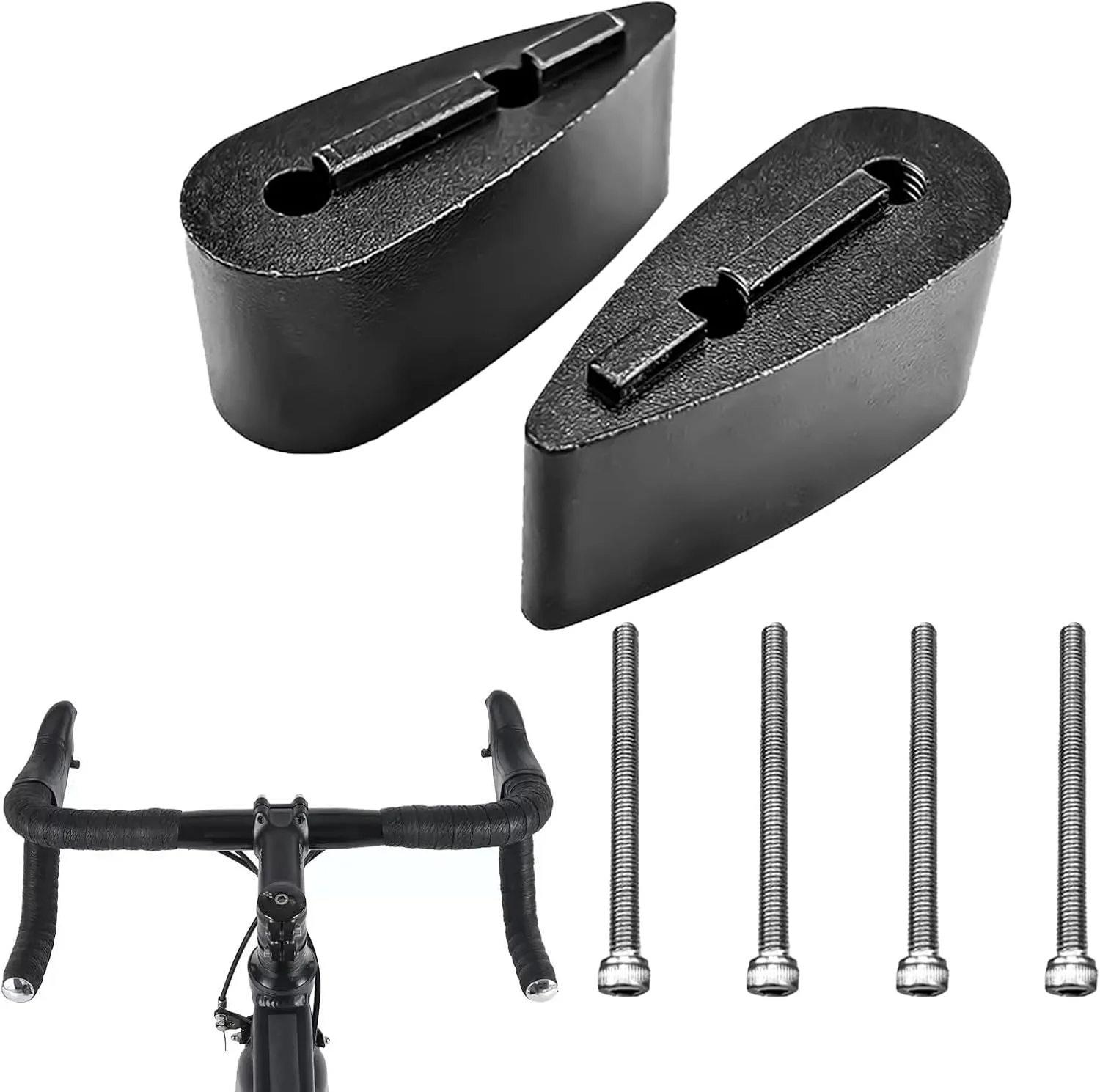 فاصله‌انداز فرمان | واشرهای فیبر کربنی دوچرخه سواری، واشر فاصله‌انداز هدست دوچرخه سواری، برای تعمیرات جاده و کوهستان، گاراژ، کارگاه خانگی، دوچرخه سواران