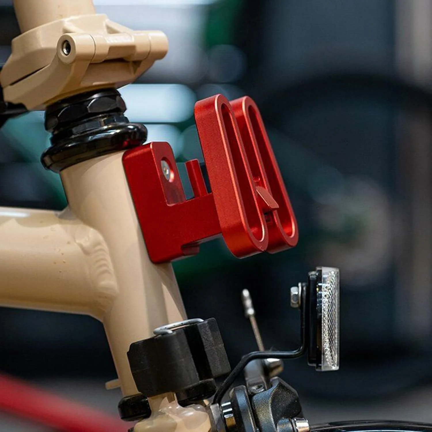 آداپتور جلویی قاب دوچرخه - بلوک نگهدارنده جلویی دوچرخه آلیاژ آلومینیوم - قفسه بار برای فروشگاه، مدرسه، تحویل، گاراژ، پارک، ساحل، کار، جاده، کوهستان، کمپینگ، پیک نیک