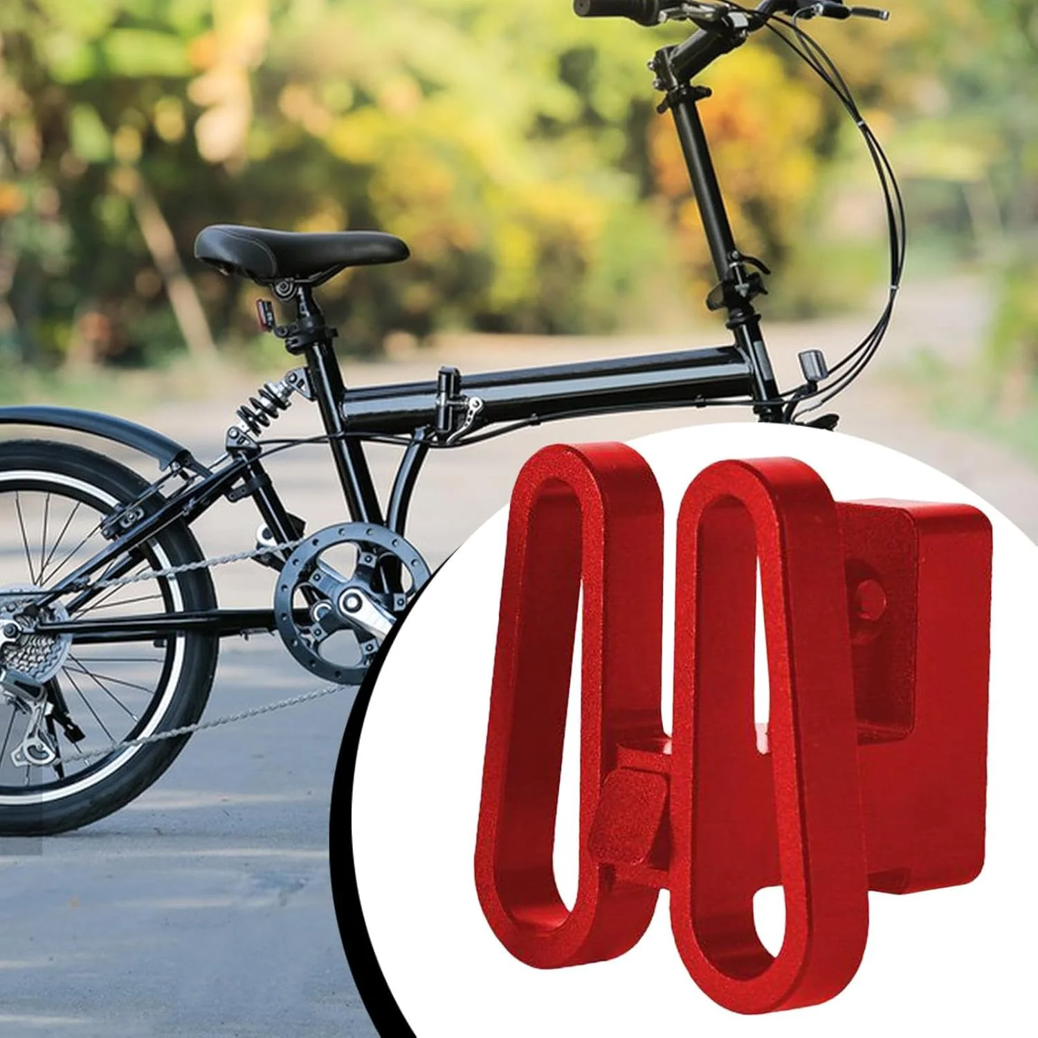 آداپتور جلویی قاب دوچرخه - بلوک نگهدارنده جلویی دوچرخه آلیاژ آلومینیوم - قفسه بار برای فروشگاه، مدرسه، تحویل، گاراژ، پارک، ساحل، کار، جاده، کوهستان، کمپینگ، پیک نیک