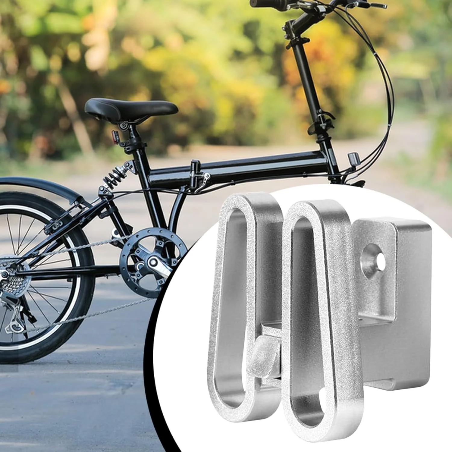 نگهدارنده جلویی دوچرخه - آداپتور نصب قاب آلیاژ آلومینیوم دوچرخه تاشو | قطعات جایگزین با پیچ برای سفر، تحویل، جاده ساحلی، کوهستان، کمپینگ در فضای باز