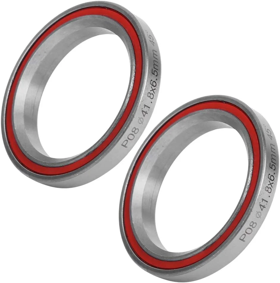 دو عدد بلبرینگ فرمان دوچرخه 41.8 میلی‌متری مقاوم، بلبرینگ آب‌بندی شده با لاستیک آب‌بندی برای دوچرخه‌های کوهستانی و جاده‌ای