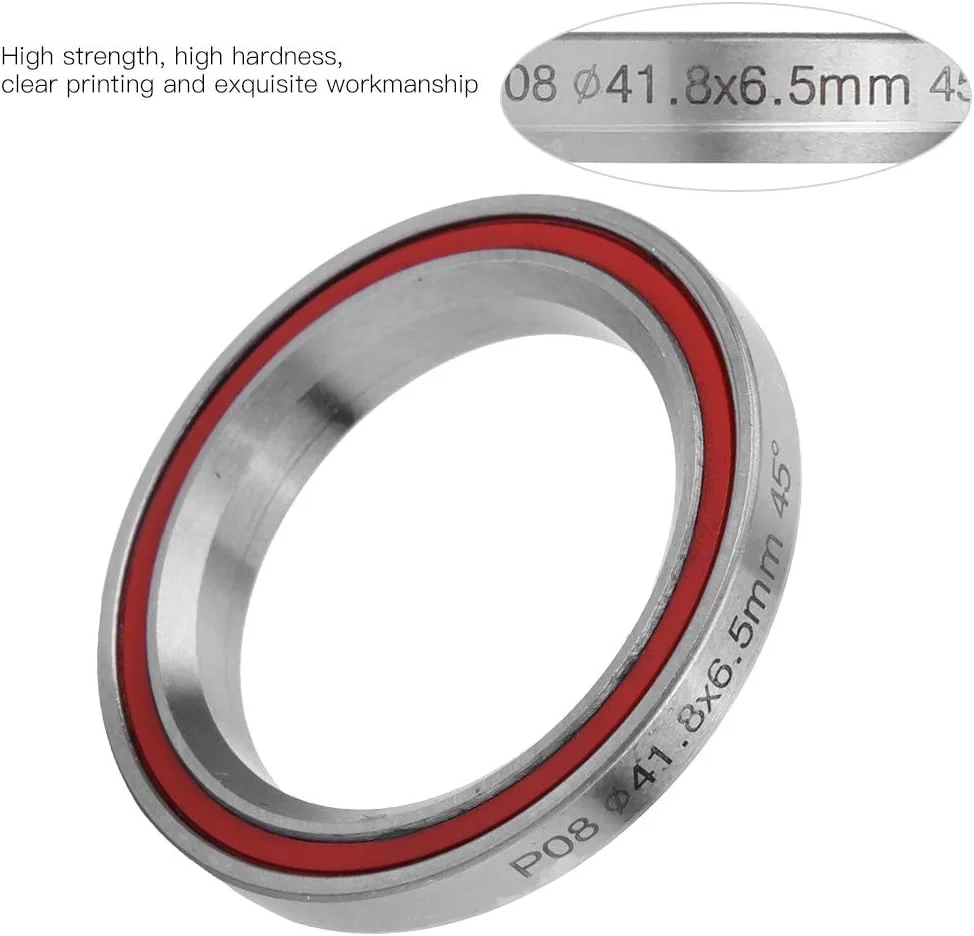 دو عدد بلبرینگ فرمان دوچرخه 41.8 میلیمتری مقاوم، بلبرینگ آببندی شده با لاستیک آببندی برای دوچرخههای کوهستانی و جادهای دو عدد بلبرینگ فرمان دوچرخه 41.8 میلیمتری مقاوم، بلبرینگ آببندی شده با لاستیک آببندی برای دوچرخههای کوهستانی و جادهای