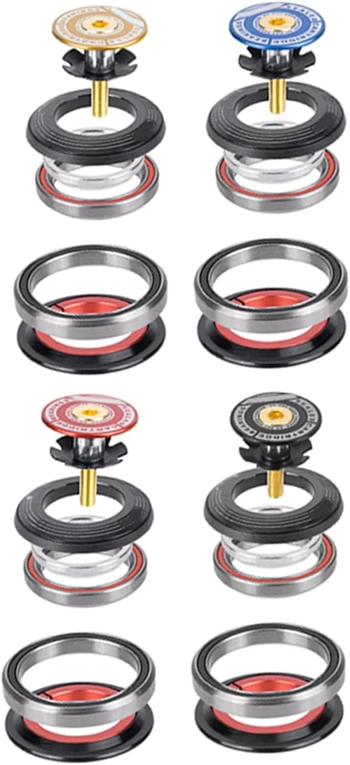 بلبرینگ هدست دوچرخه کورسی سوراندی 42 52 میلی متر لوله مخروطی لوله مستقیم، آلیاژ آلومینیوم با مقاومت بالا، بدون محو شدن رنگ و عمر طولانی، مناسب برای دوچرخه سواران کورسی