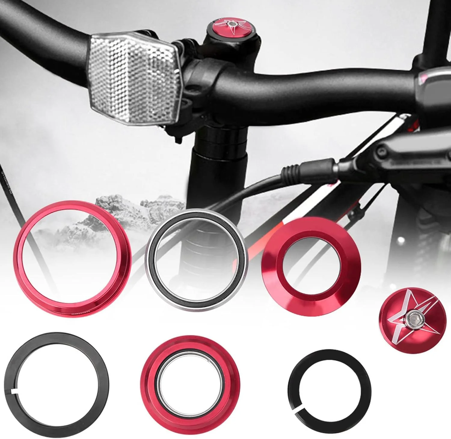 هدست مخروطی دوچرخه Sorandy 44mm-56mm، بلبرینگ آلیاژ آلومینیوم برای اکثر دوچرخه ها با لوله سر 56mm و دوشاخ جلو 28.6mm، گرد و غبار را دور نگه می دارد هدست مخروطی دوچرخه Sorandy 44mm-56mm، بلبرینگ آلیاژ آلومینیوم برای اکثر دوچرخه ها با لوله سر 56mm و دوشاخ جلو 28.6mm، گرد و غبار را دور نگه می دارد