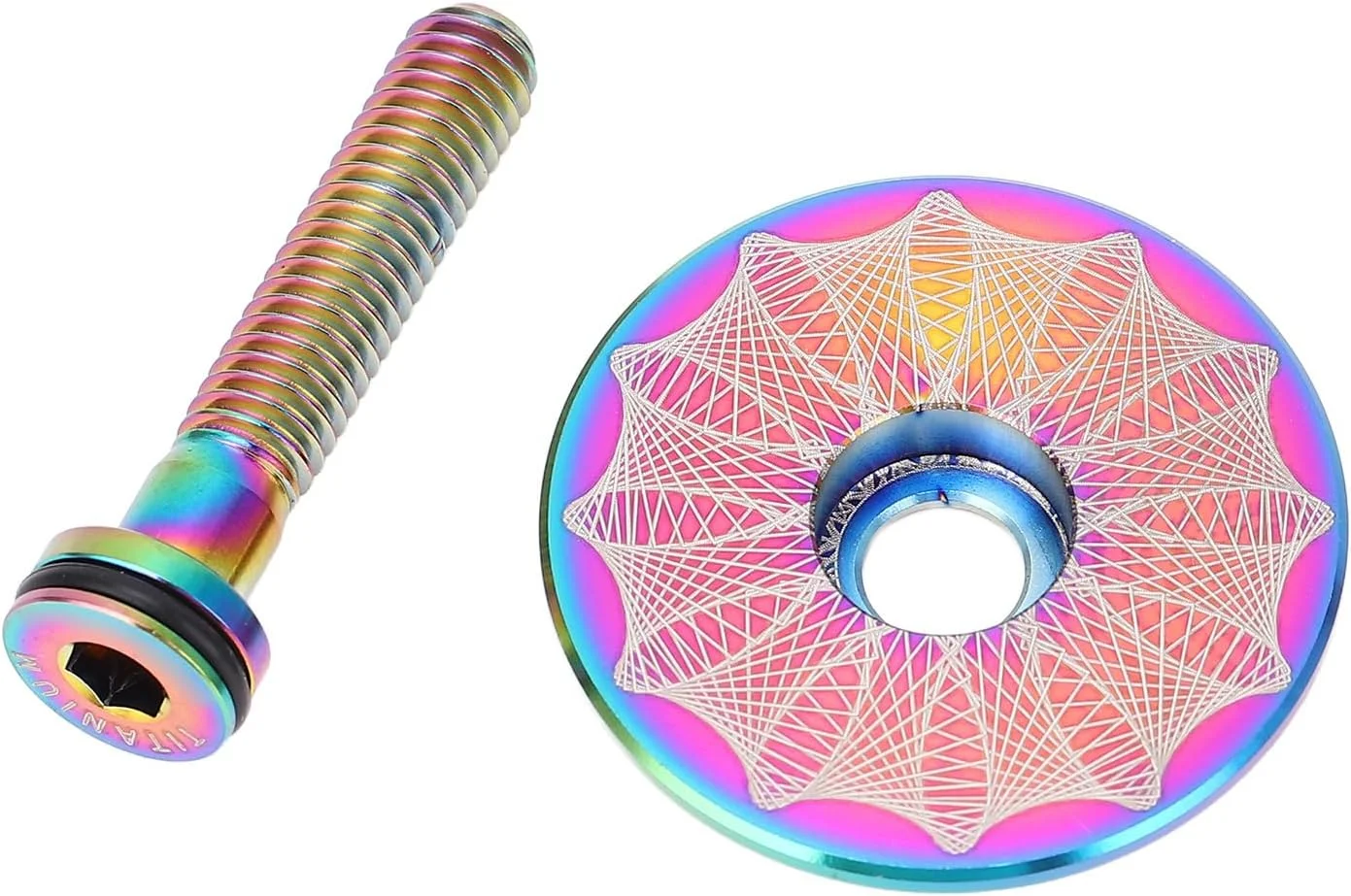 دربپوش طبق دوشاخ دوچرخه کوهستان/جاده Jiawu، آلیاژ تیتانیوم سبک وزن با قابلیت اتلاف حرارت برای دوچرخه سواران