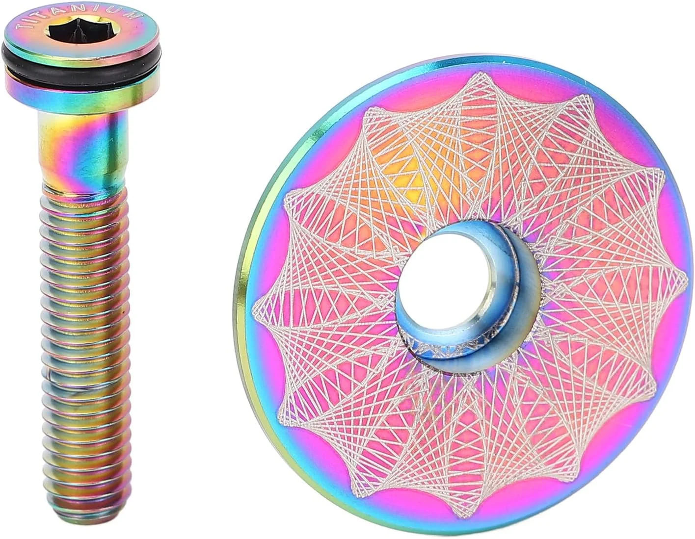 دربپوش طبق دوشاخ دوچرخه کوهستان/جاده Jiawu، آلیاژ تیتانیوم سبک وزن با قابلیت اتلاف حرارت برای دوچرخه سواران