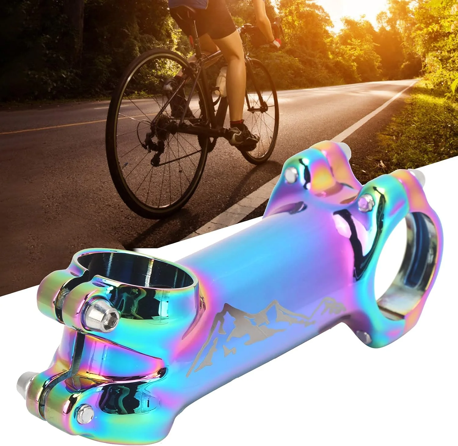 اتصال فرمان دوچرخه کوهستان Cryfokt، سبک وزن، محکم و کاربردی برای دوچرخه سواری در فضای باز، مناسب برای علاقه مندان به دوچرخه کوهستان و دوچرخه های مسابقه اتصال فرمان دوچرخه کوهستان Cryfokt، سبک وزن، محکم و کاربردی برای دوچرخه سواری در فضای باز، مناسب برای علاقه مندان به دوچرخه کوهستان و دوچرخه های مسابقه