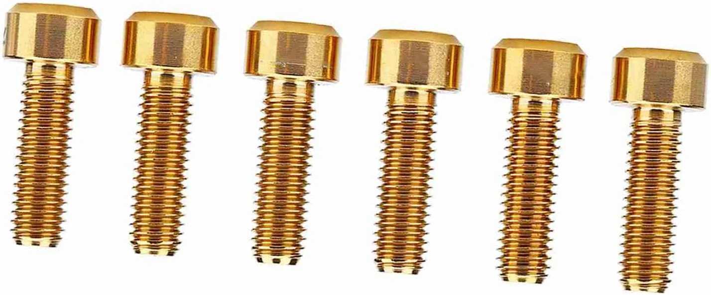 کرایفوکت ست ۶ عددی پیچ آلیاژی مقاوم برای اتصال فرمان دوچرخه، مقاوم در برابر سایش و خوردگی، طلایی، مناسب برای علاقه مندان به دوچرخه سواری کرایفوکت ست ۶ عددی پیچ آلیاژی مقاوم برای اتصال فرمان دوچرخه، مقاوم در برابر سایش و خوردگی، طلایی، مناسب برای علاقه مندان به دوچرخه سواری