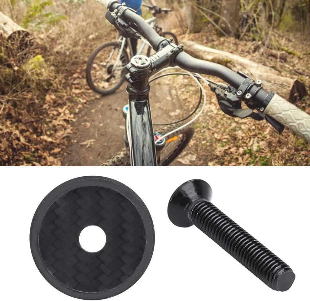 دربپوش بالایی کاسه فرمان دوچرخه کامپوزیتی سبک وزن برای دوچرخه کوهستان - مشکی دربپوش بالایی کاسه فرمان دوچرخه کامپوزیتی سبک وزن برای دوچرخه کوهستان - مشکی