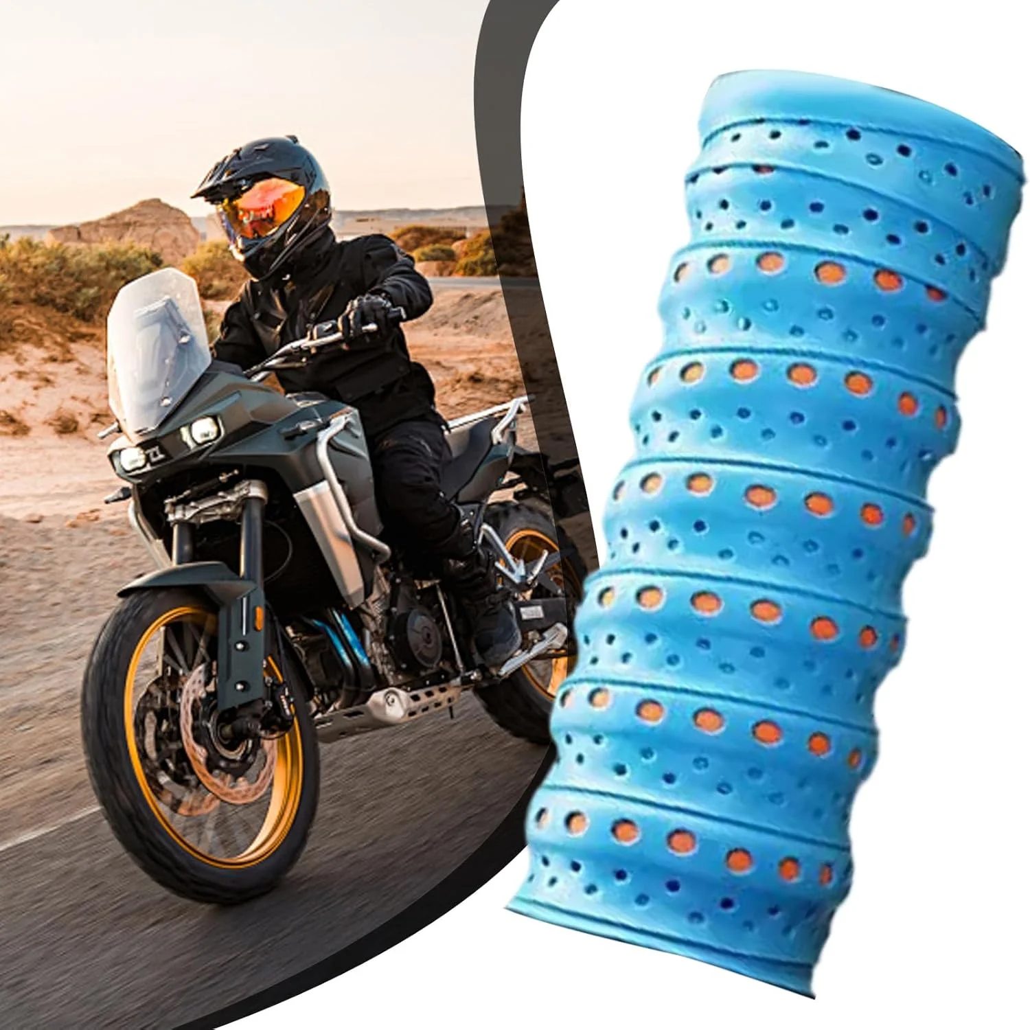 نوار فرمان | روکش فرمان سیلیکونی دوچرخه - روکش ضد لغزش فرمان - برای دوچرخه سواری، دوچرخه های برقی، ورزش، کمپینگ، اسکوتر، موتورسیکلت و ورزش نوار فرمان | روکش فرمان سیلیکونی دوچرخه - روکش ضد لغزش فرمان - برای دوچرخه سواری، دوچرخه های برقی، ورزش، کمپینگ، اسکوتر، موتورسیکلت و ورزش