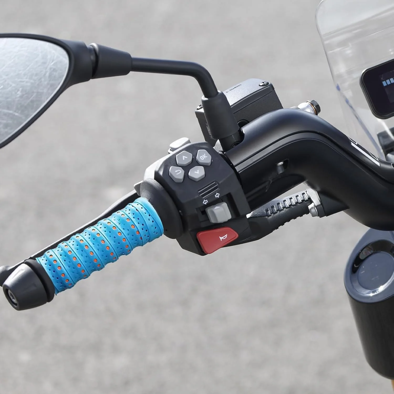 نوار فرمان - روکش فرمان سیلیکونی برای دوچرخه | دسته ضد لرزش | برای دوچرخه سواری، دوچرخه های برقی، ورزش، کمپینگ، اسکوتر، موتورسیکلت، ورزش