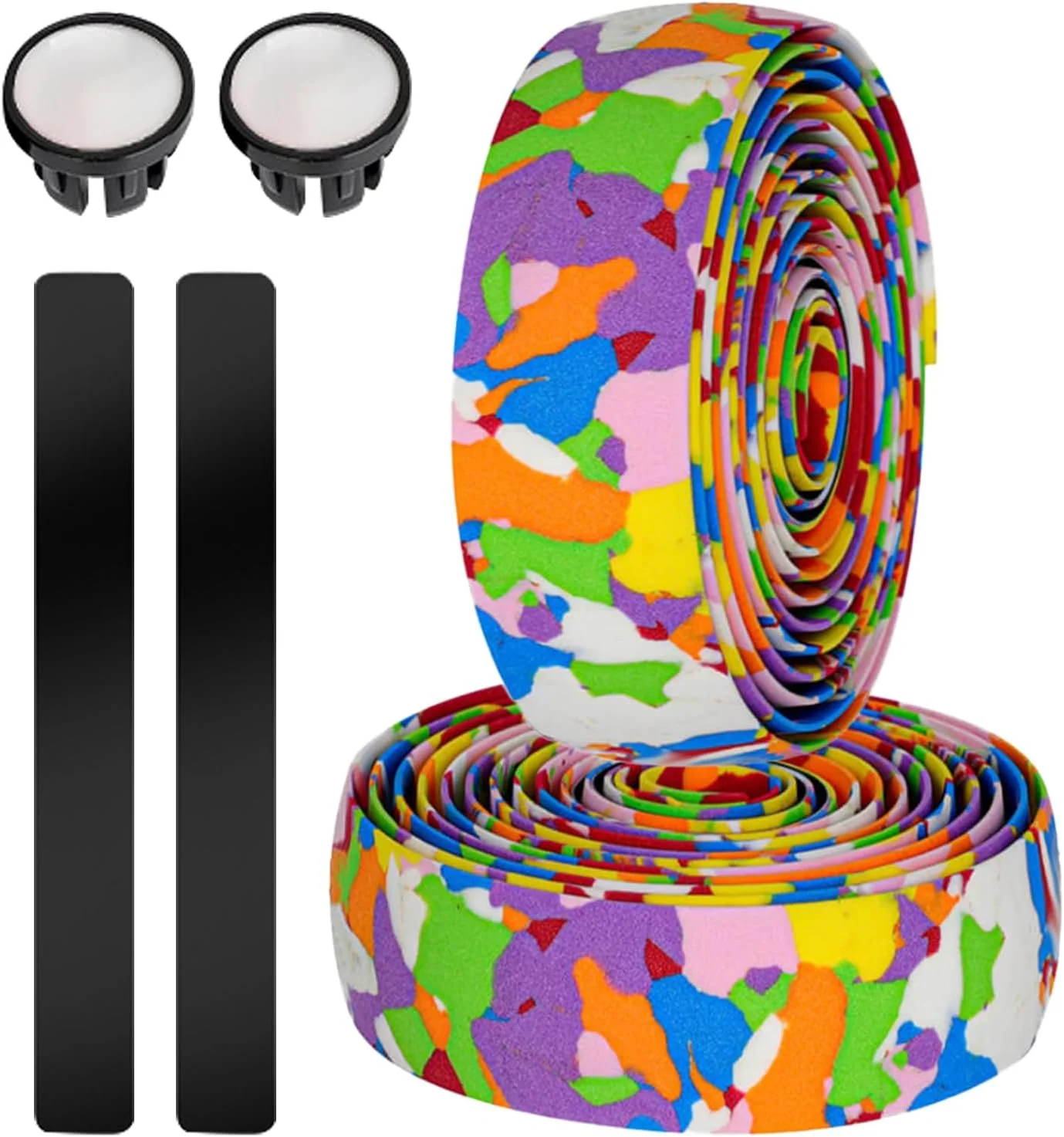 نوار فرمان - نوار EVA با قابلیت جذب ضربه و چسبندگی - نوار فرمان دوچرخه کورسی، برای ارتقاء راحتی، نصب آسان، کاهش لرزش و موتورسواری