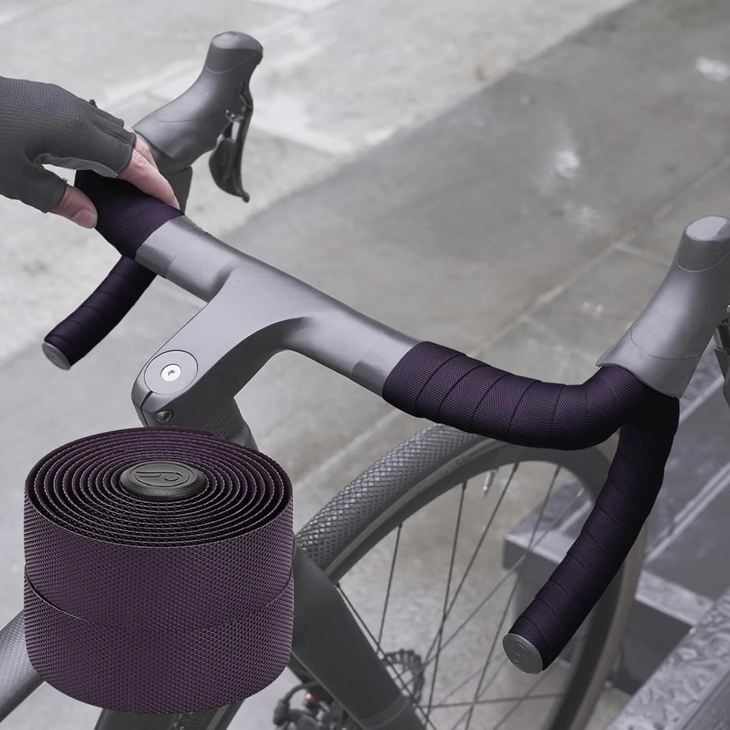 نوار فرمان برای دوچرخه کورسی - نوار دسته نرم، ضد لغزش و جاذب شوک - نوار دسته دوچرخه تجهیزات ورزشی | برای دوچرخه سواری در روزهای بارانی و سواری راحت