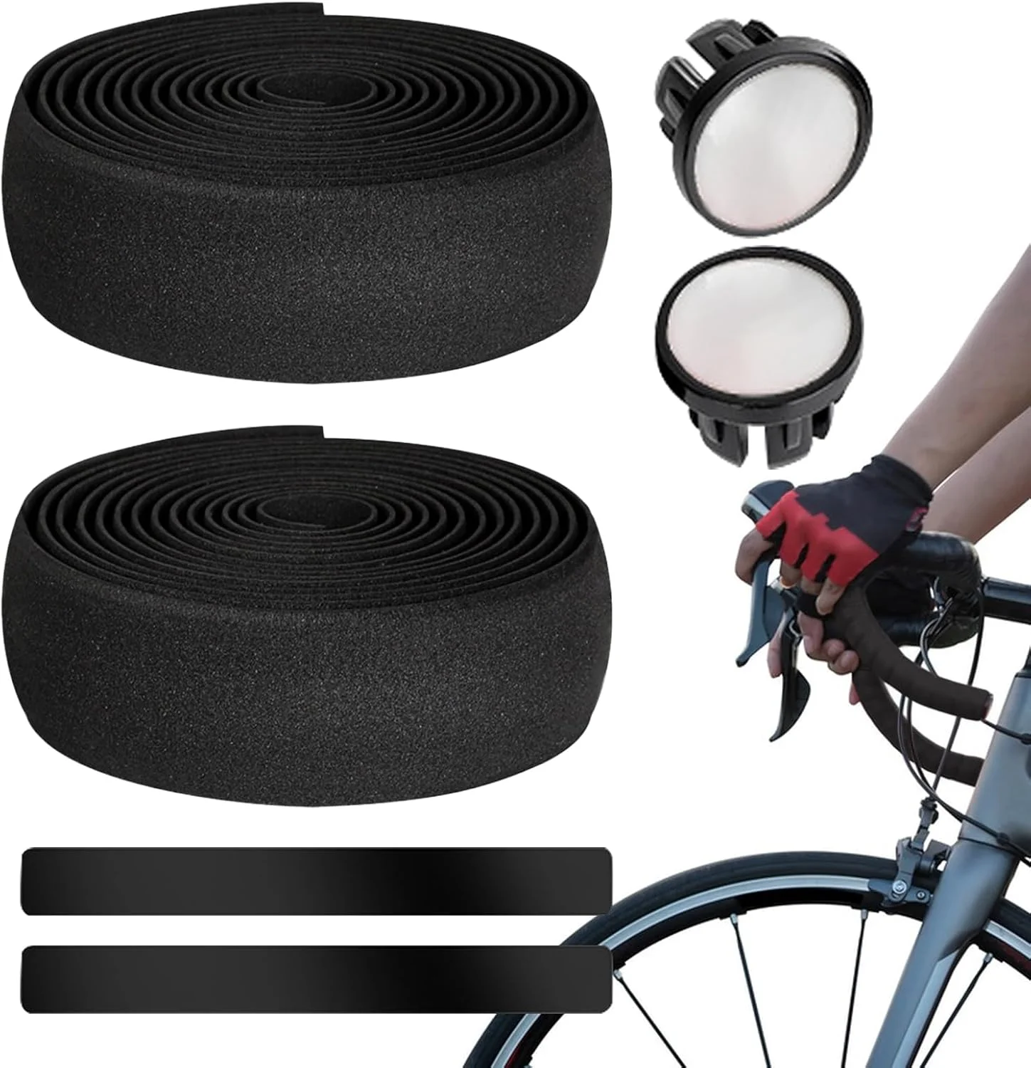 نوار فرمان برای دوچرخه کورسی - گریپ EVA جاذب ضربه - نوار گریپ دوچرخه | برای کاهش لرزش، موتورسواری، نصب آسان، ارتقاء راحتی