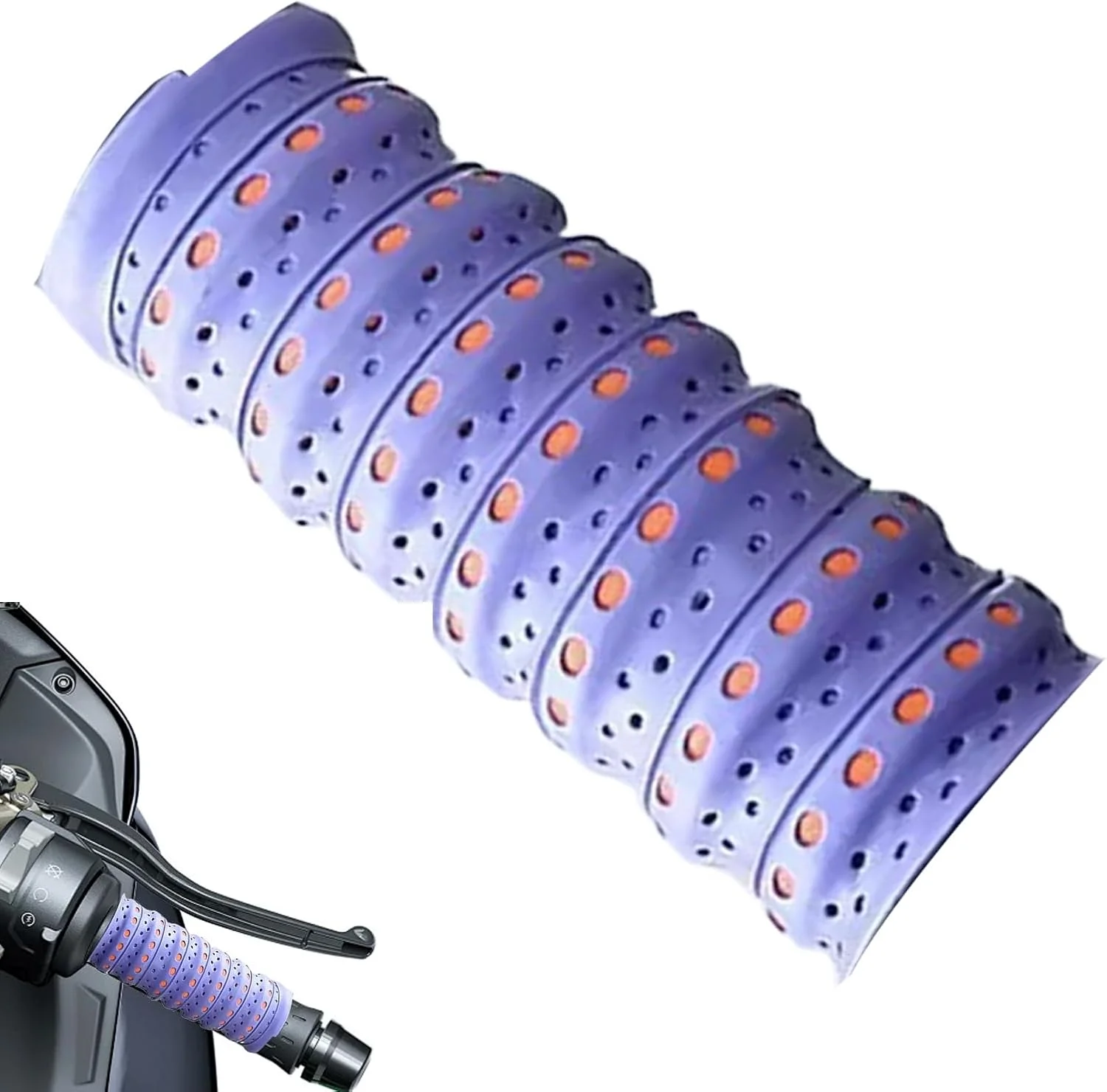 نوار فرمان - روکش سیلیکونی فرمان دوچرخه | نوار فرمان ضد لغزش و تنفسی | برای دوچرخه سواری، دوچرخه های الکترونیکی، ورزش، سواری، کمپینگ، تمرین، اسکوتر، موتورسیکلت و ورزش نوار فرمان - روکش سیلیکونی فرمان دوچرخه | نوار فرمان ضد لغزش و تنفسی | برای دوچرخه سواری، دوچرخه های الکترونیکی، ورزش، سواری، کمپینگ، تمرین، اسکوتر، موتورسیکلت و ورزش