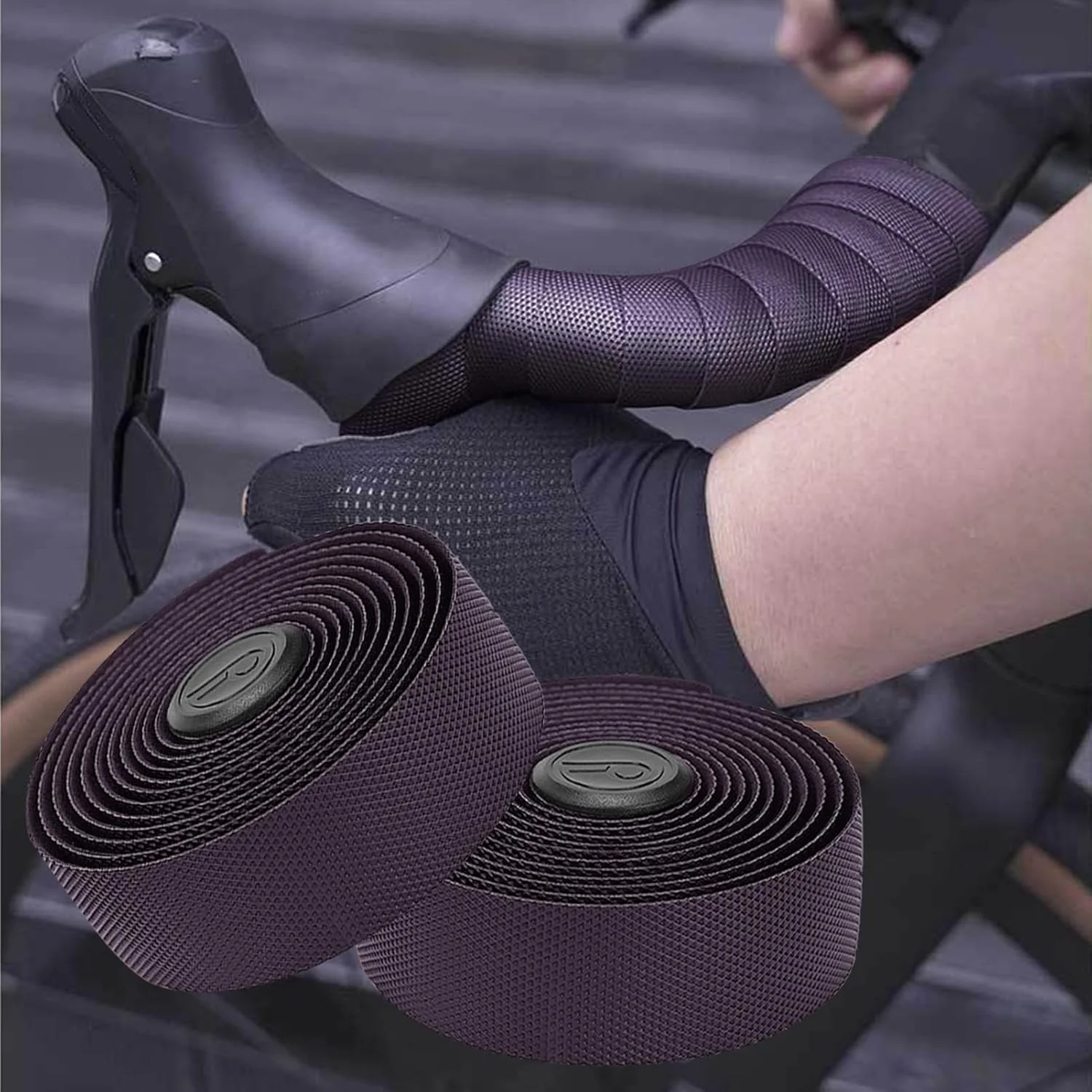 نوار فرمان - نوارهای چسبی راحت و جاذب ضربه، نوار فرمان تجهیزات ورزشی، برای دوچرخه سواری در روزهای بارانی، سواری راحت