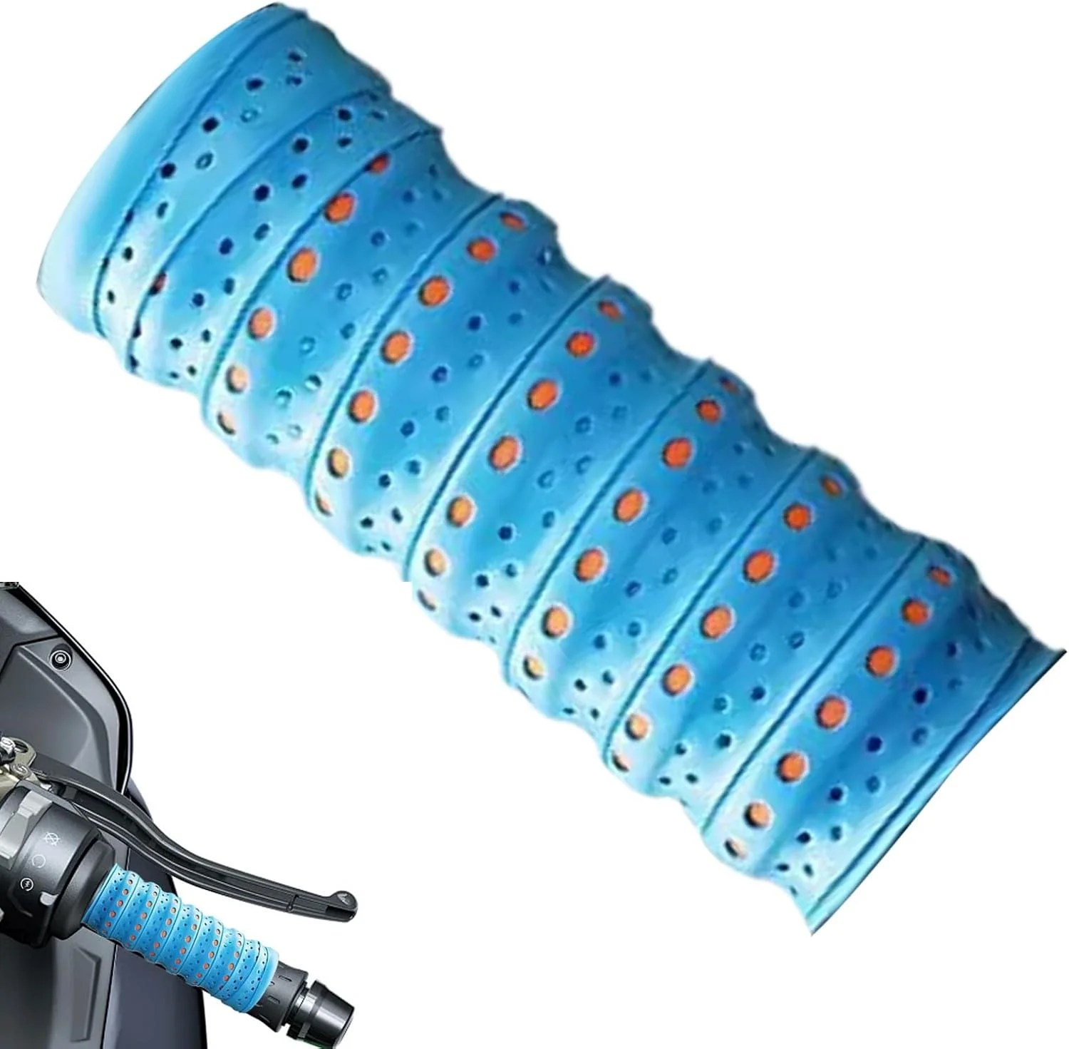 نوار فرمان دوچرخه - روکش فرمان سیلیکونی برای دوچرخه | روکش فرمان ضد لغزش - برای دوچرخه سواری، ورزش های کوهستانی، کمپینگ، تمرین، اسکوتر، موتور سیکلت نوار فرمان دوچرخه - روکش فرمان سیلیکونی برای دوچرخه | روکش فرمان ضد لغزش - برای دوچرخه سواری، ورزش های کوهستانی، کمپینگ، تمرین، اسکوتر، موتور سیکلت