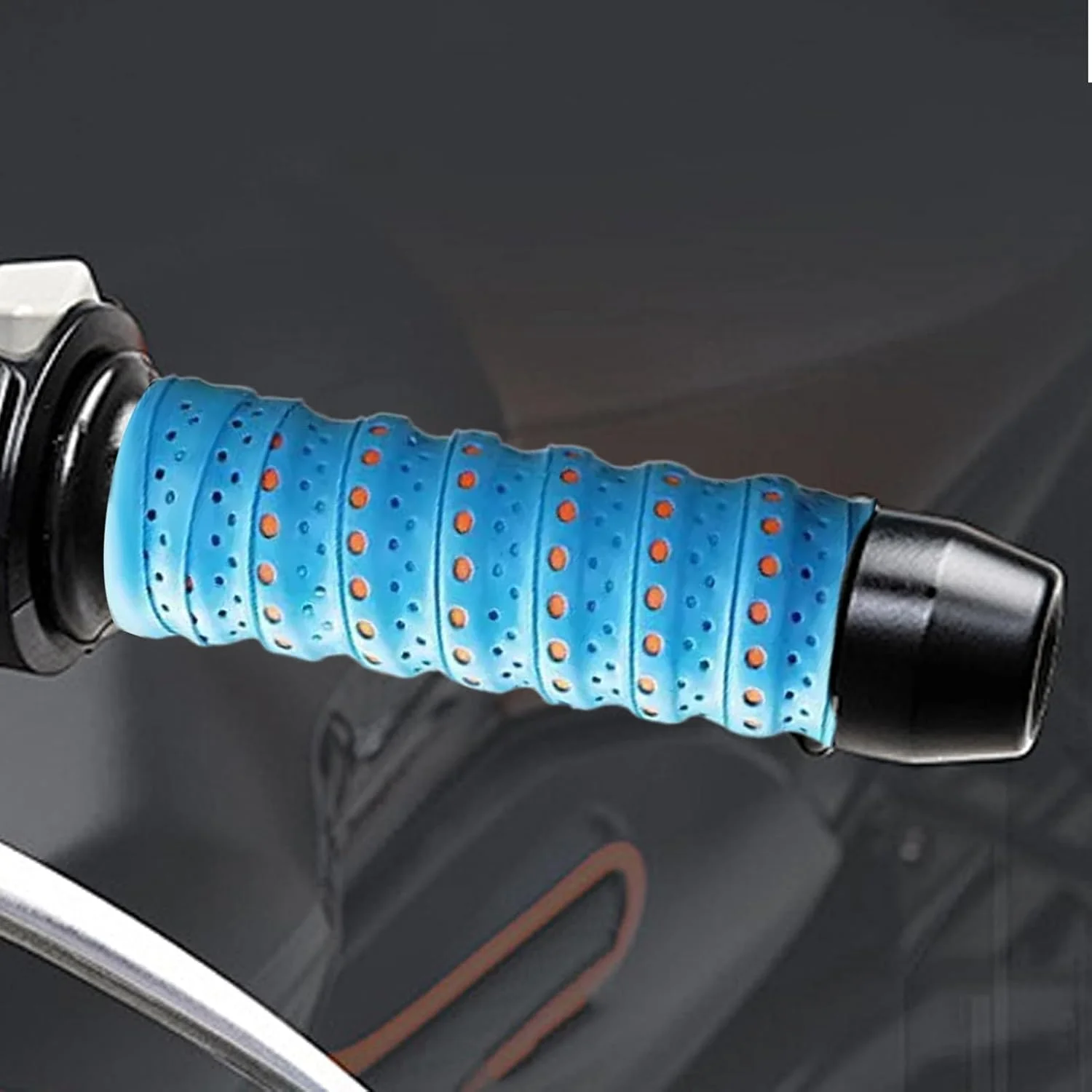 نوار فرمان دوچرخه - روکش فرمان سیلیکونی برای دوچرخه | روکش فرمان ضد لغزش - برای دوچرخه سواری، ورزش های کوهستانی، کمپینگ، تمرین، اسکوتر، موتور سیکلت