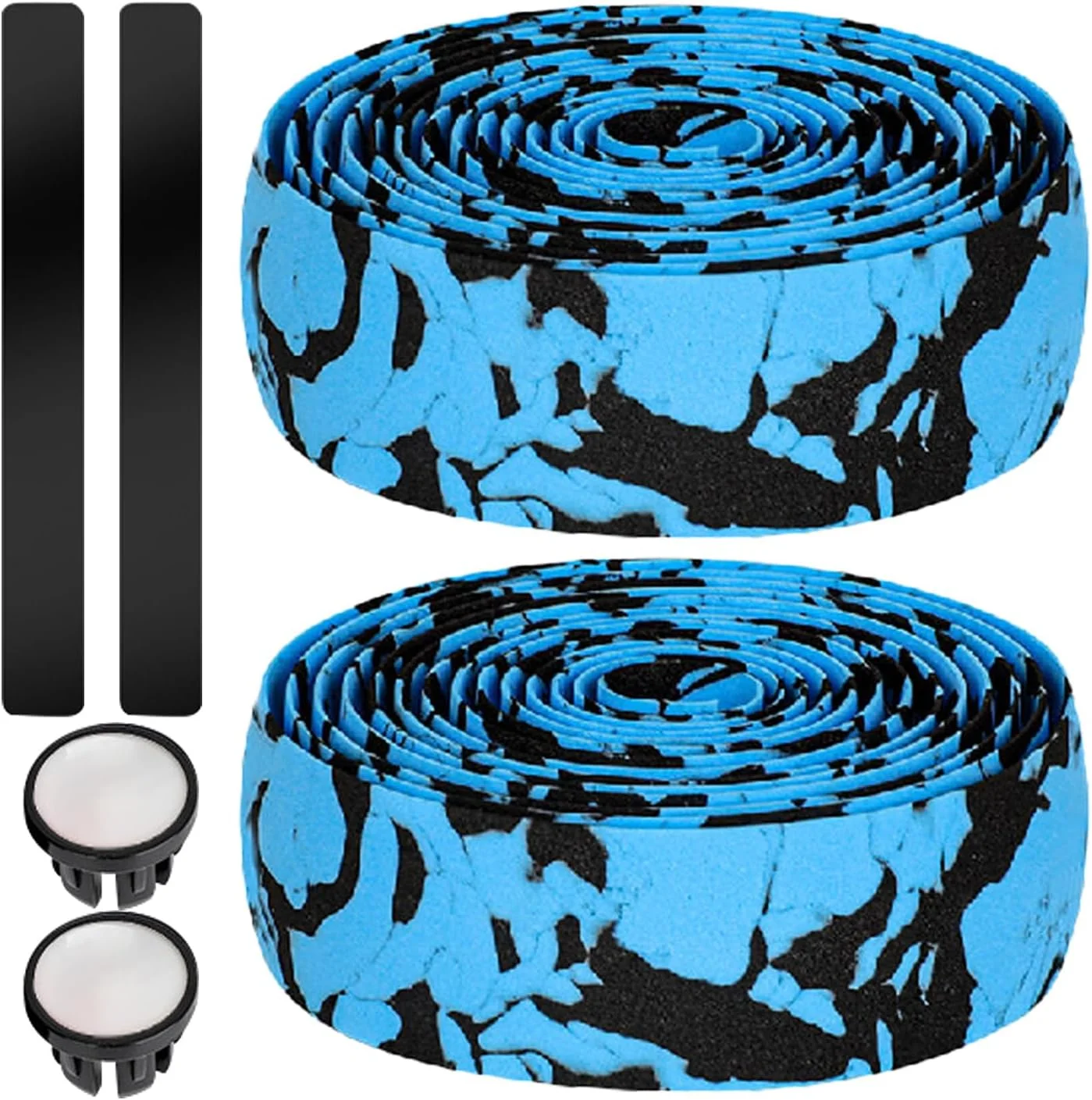 نوار فرمان دوچرخه، چسب EVA جاذب ضربه - نوار فرمان دوچرخه - برای کاهش لرزش، موتورسواری، نصب آسان و ارتقاء راحتی