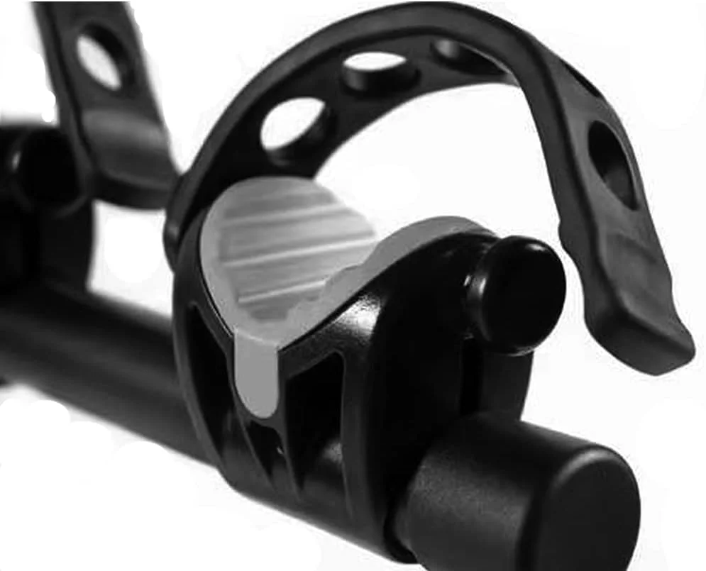 ست 6 عددی بست تسمه ای نگهدارنده دوچرخه، بست لاستیکی یدکی برای اتصال به باربند خودرو، مناسب برای باربندهای 1-1/4 و 2 اینچی کامیون، مشکی