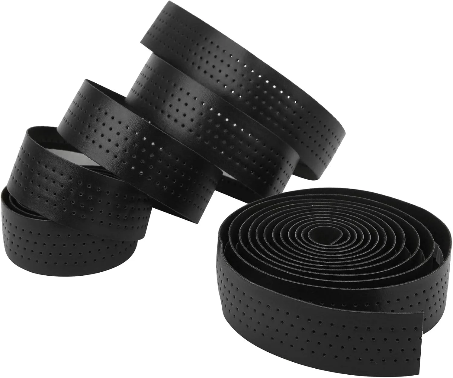 نوار فرمان دوچرخه 2 عددی مقاوم و بادوام، چرم PU + نوار EVA، برای محافظت و تزئین دوچرخه کورسی نوار فرمان دوچرخه 2 عددی مقاوم و بادوام، چرم PU + نوار EVA، برای محافظت و تزئین دوچرخه کورسی