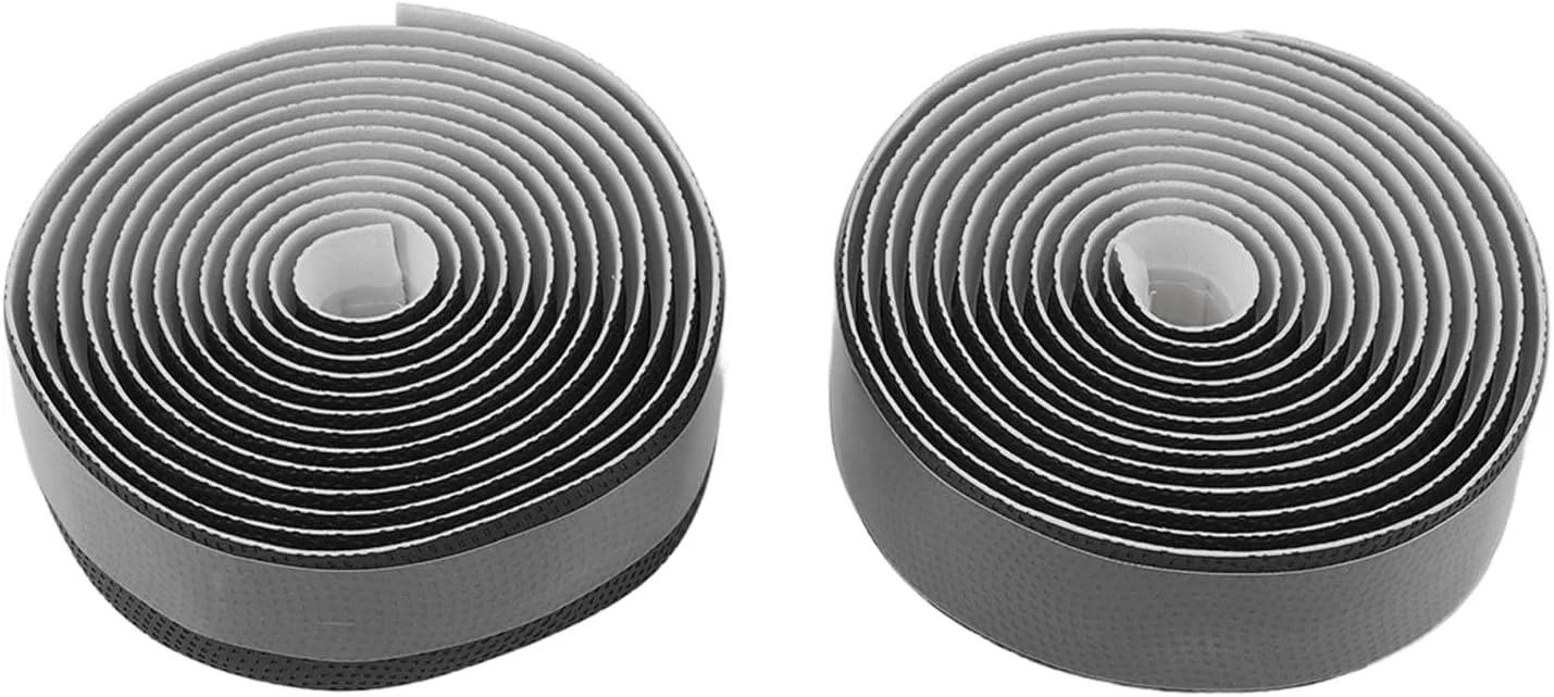 نوار فرمان ضد لغزش و جاذب ضربه دوچرخه برای کنترل و ایمنی بیشتر، نوار فرمان سبک و تنفسی برای انواع فرمان دوچرخه (مشکی)