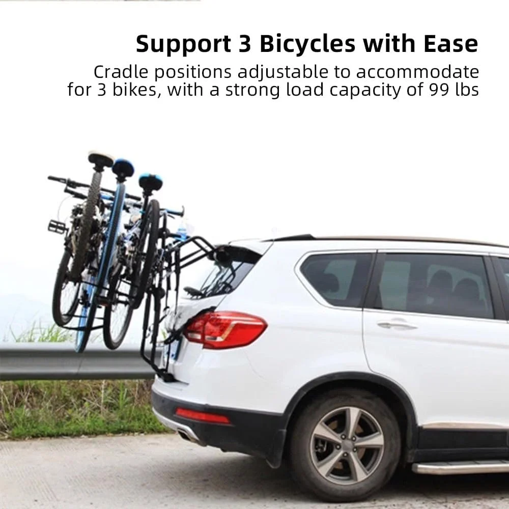 نگهدارنده دوچرخه صندوق عقب خودرو Fawoonu، مناسب برای 3 دوچرخه، مقاوم و بادوام، سازگار با کامیون ها، شاسی بلندها و مینی ون ها نگهدارنده دوچرخه صندوق عقب خودرو Fawoonu، مناسب برای 3 دوچرخه، مقاوم و بادوام، سازگار با کامیون ها، شاسی بلندها و مینی ون ها