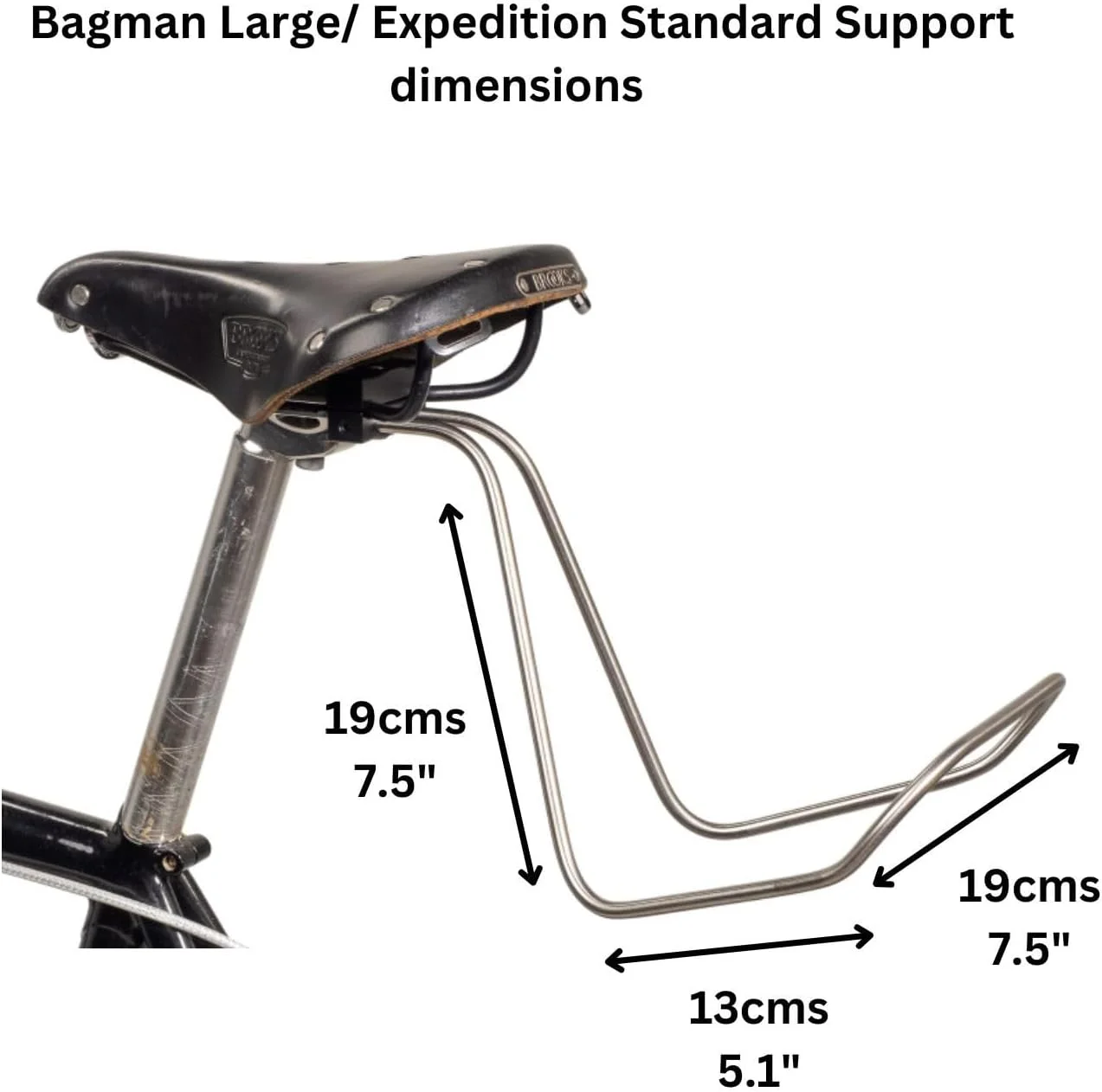 نگهدارنده بزرگ خورجین زین Bagman Expedition برای دوچرخه، رهاسازی سریع، پشتیبانی از ترکبند عقب، پایداری بالا، نصب آسان نگهدارنده بزرگ خورجین زین Bagman Expedition برای دوچرخه، رهاسازی سریع، پشتیبانی از ترکبند عقب، پایداری بالا، نصب آسان