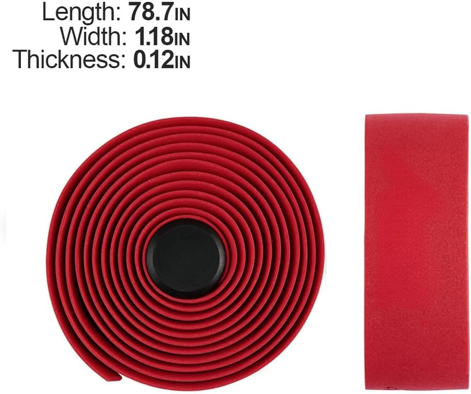 نوار فرمان دوچرخه 2 عددی فروشگاه سفید. چسبندگی دوچرخه خود را افزایش دهید، دور دوچرخه خود بپیچید و از یک تجربه سواری راحت لذت ببرید (قرمز)